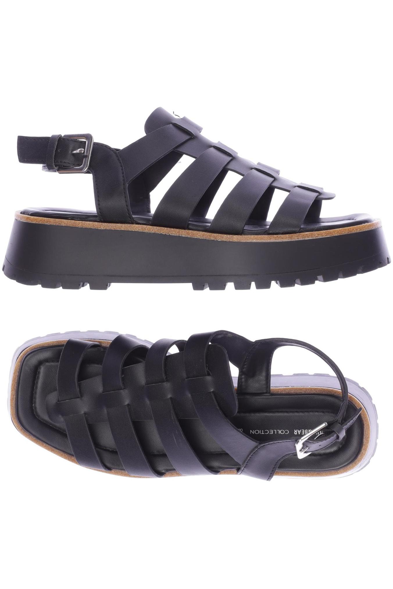 

Pull & Bear Damen Sandale, schwarz