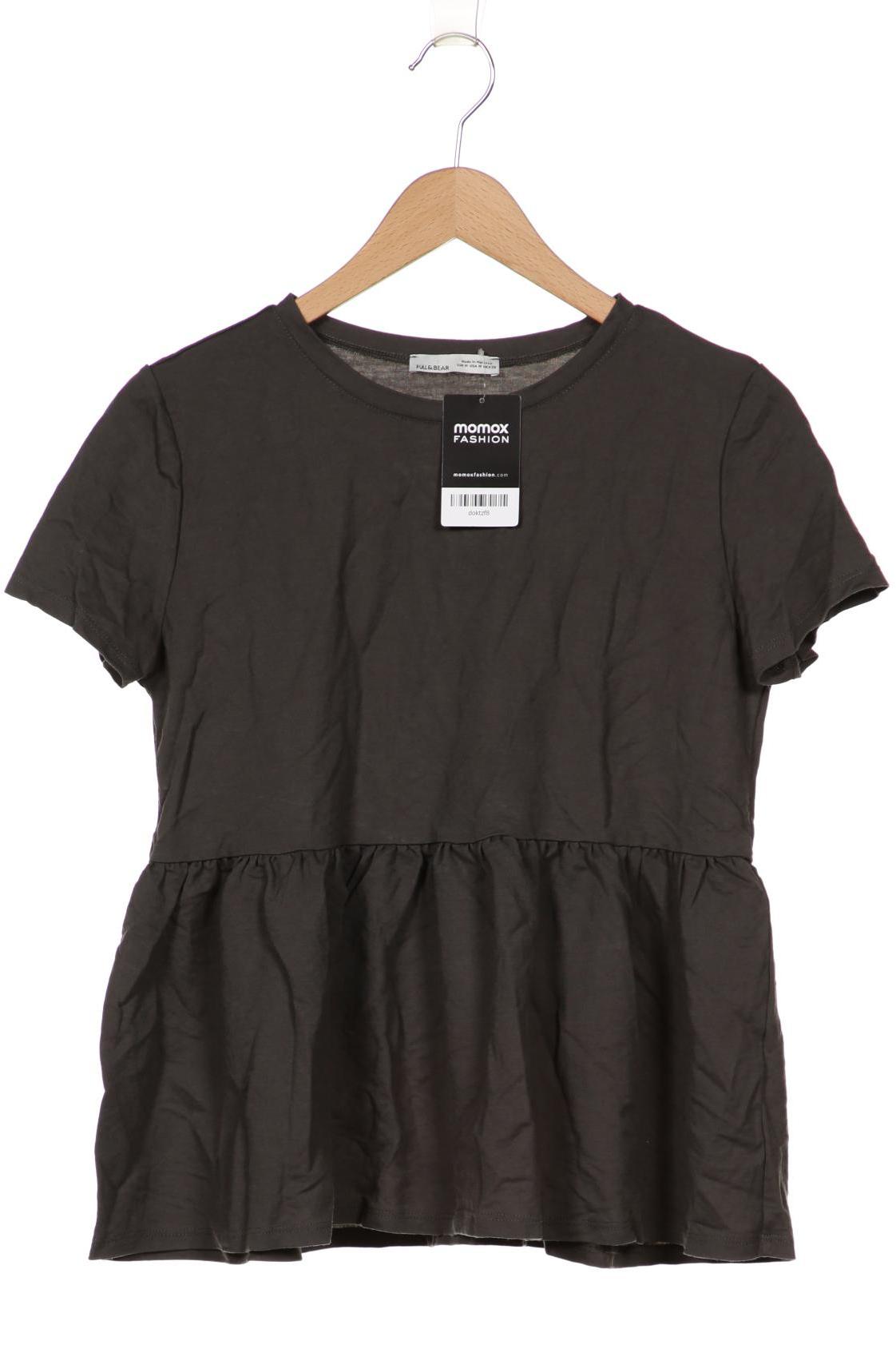

Pull & Bear Damen T-Shirt, grau, Gr. 38