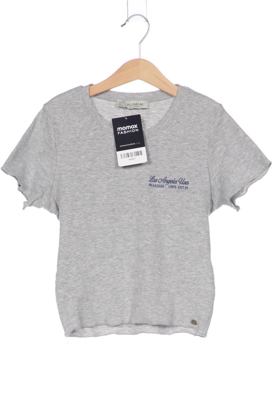 

Pull & Bear Damen T-Shirt, grau, Gr. 38