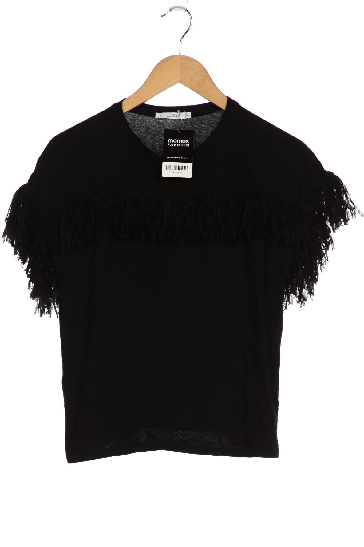 

Pull & Bear Damen T-Shirt, schwarz, Gr. 36