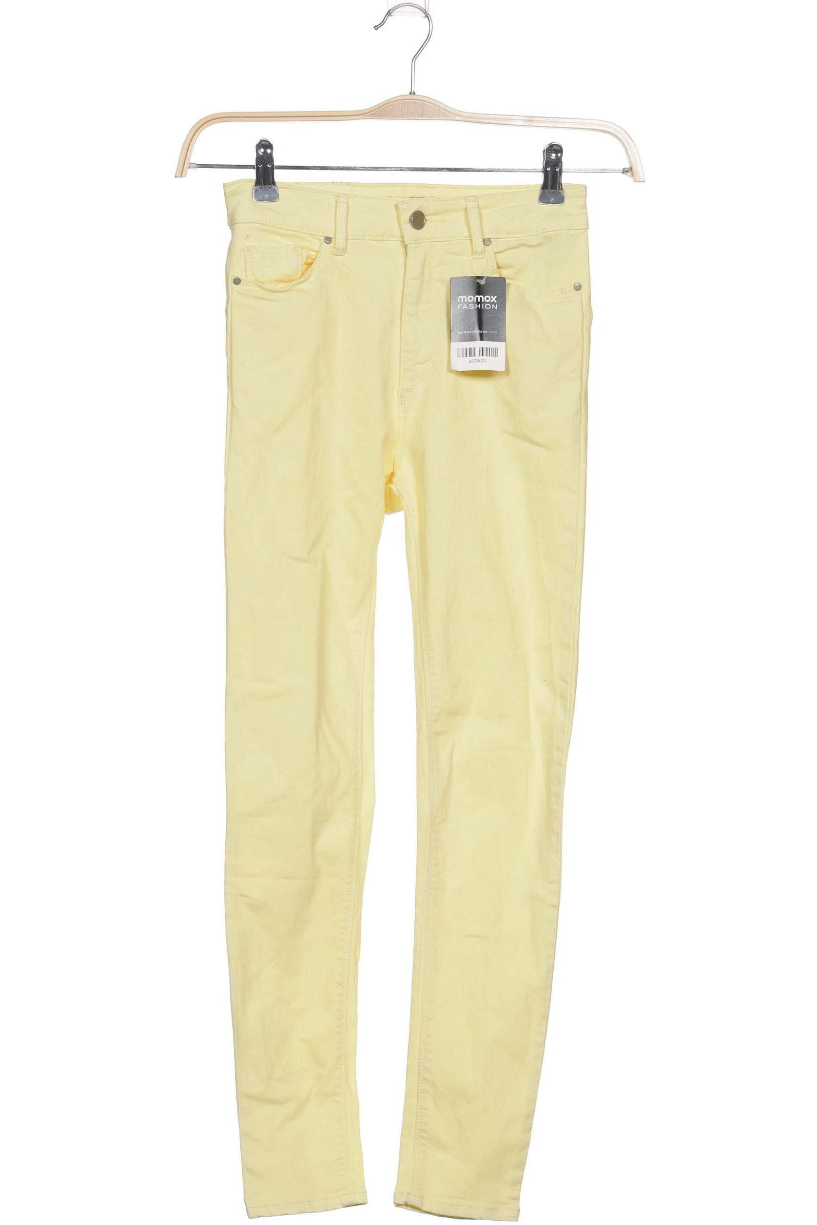 

Pull & Bear Damen Stoffhose, gelb, Gr. 34