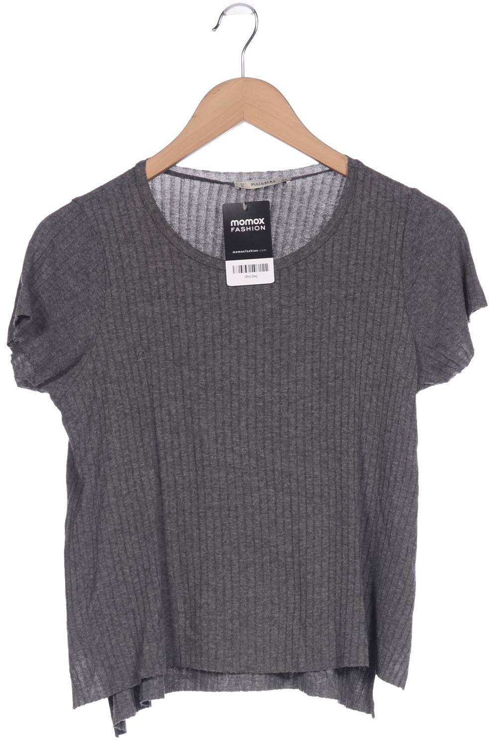 

Pull & Bear Damen T-Shirt, grau, Gr. 36