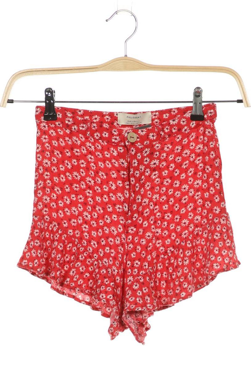 

Pull & Bear Damen Shorts, rot, Gr. 36