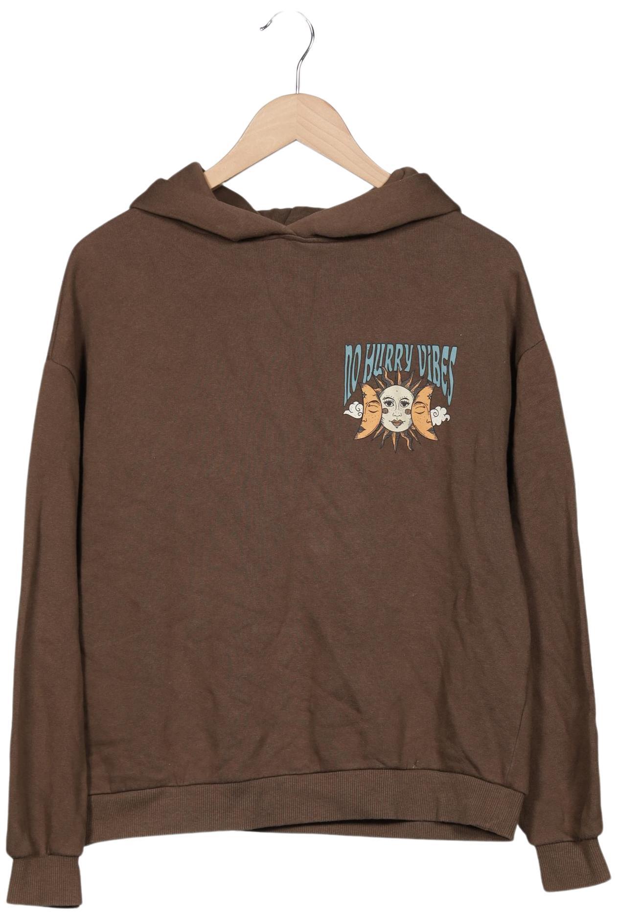 

Pull & Bear Damen Kapuzenpullover, braun, Gr. 36