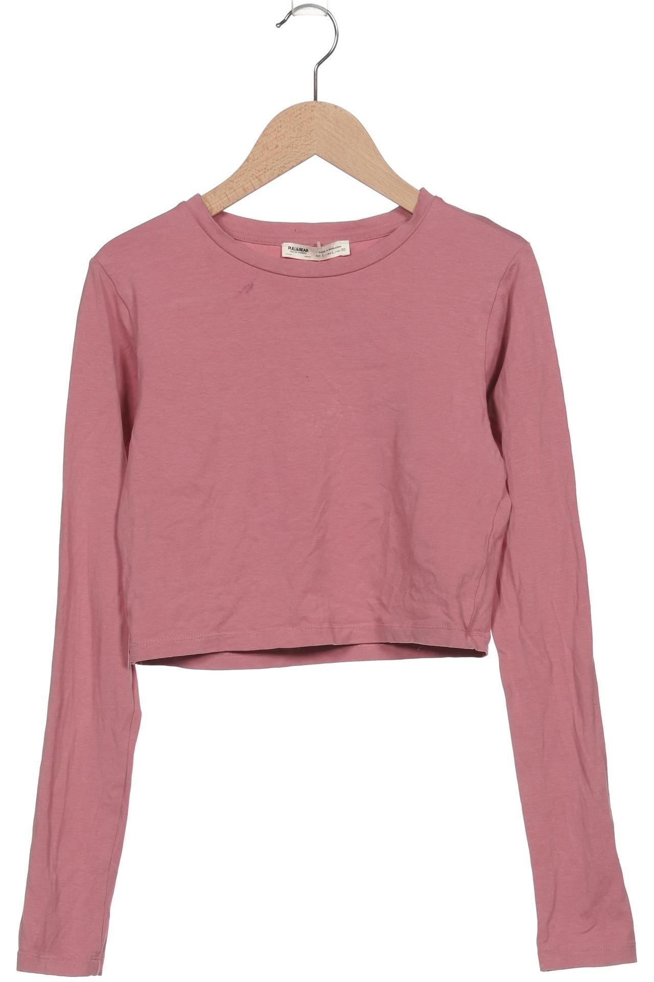 

Pull & Bear Damen Langarmshirt, pink, Gr. 42