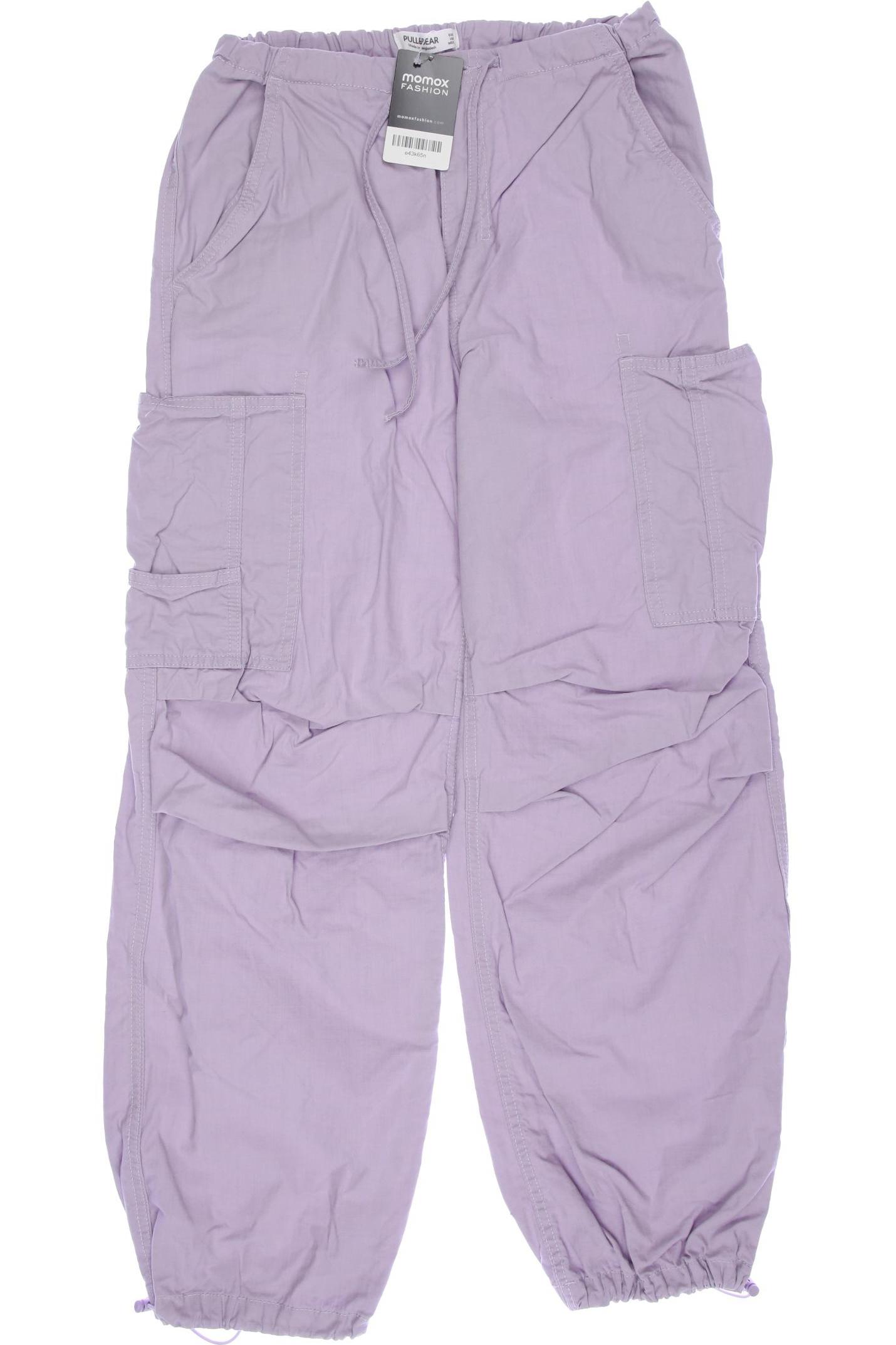 

Pull & Bear Damen Stoffhose, flieder