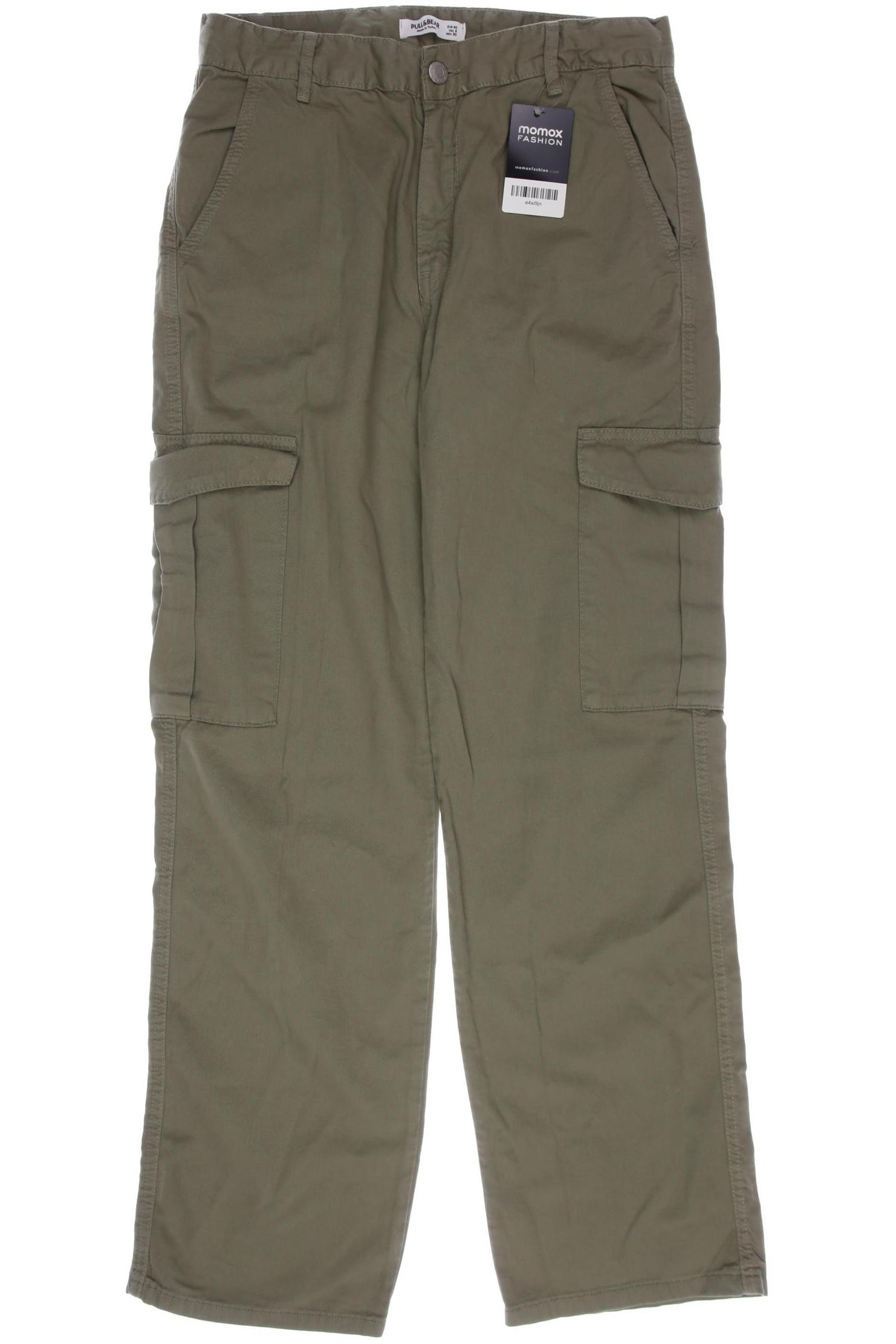 

Pull & Bear Damen Stoffhose, grün