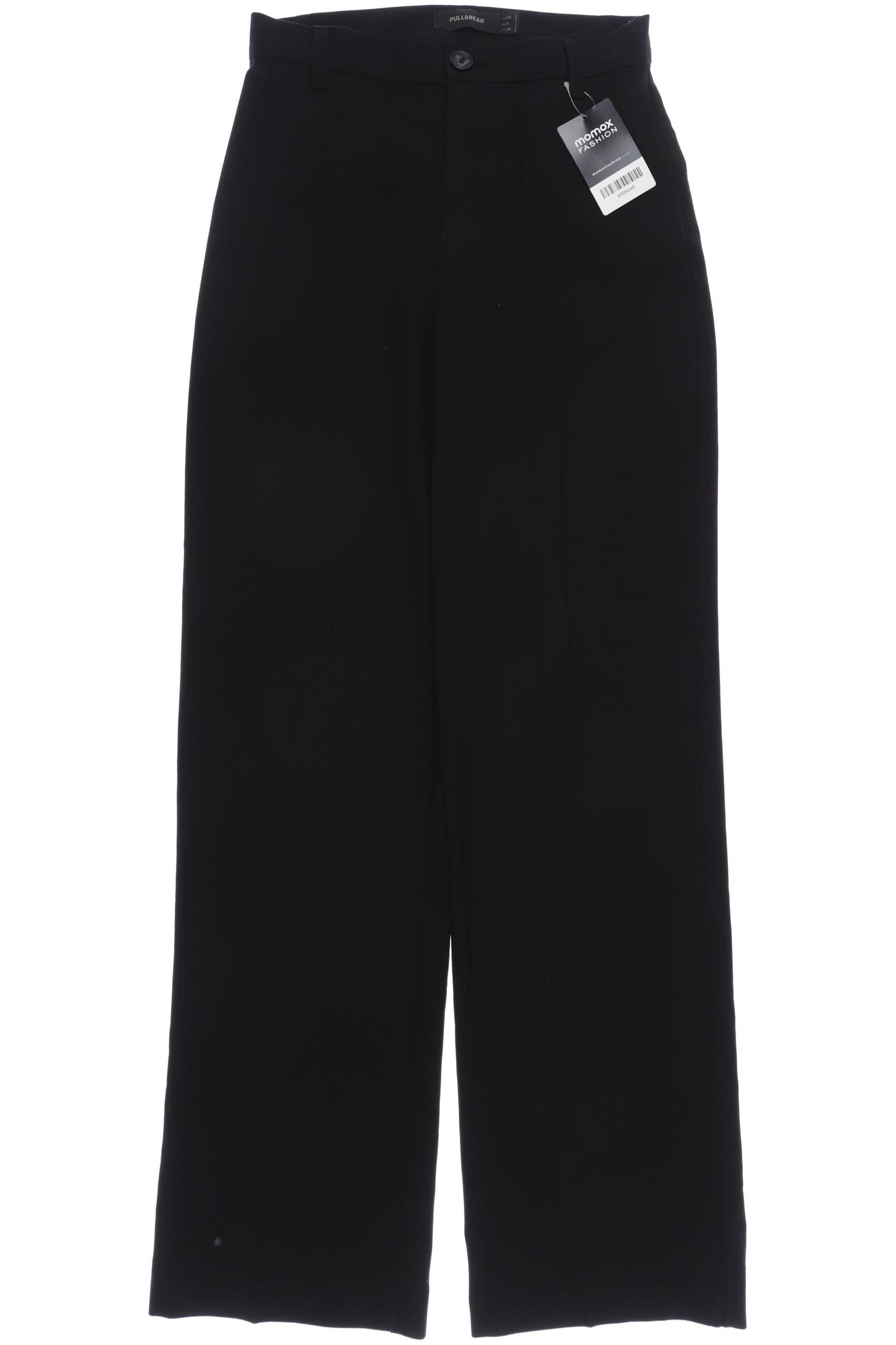 

Pull & Bear Damen Stoffhose, schwarz, Gr. 36