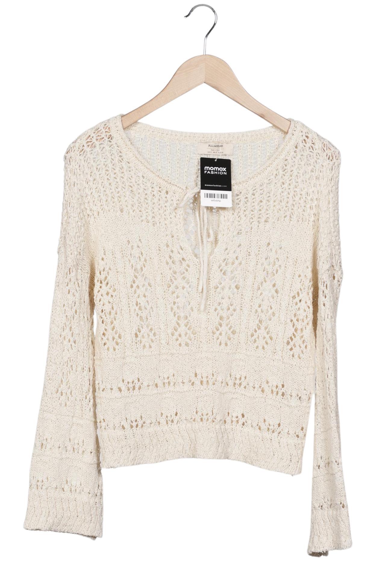 

Pull & Bear Damen Pullover, cremeweiß, Gr. 36