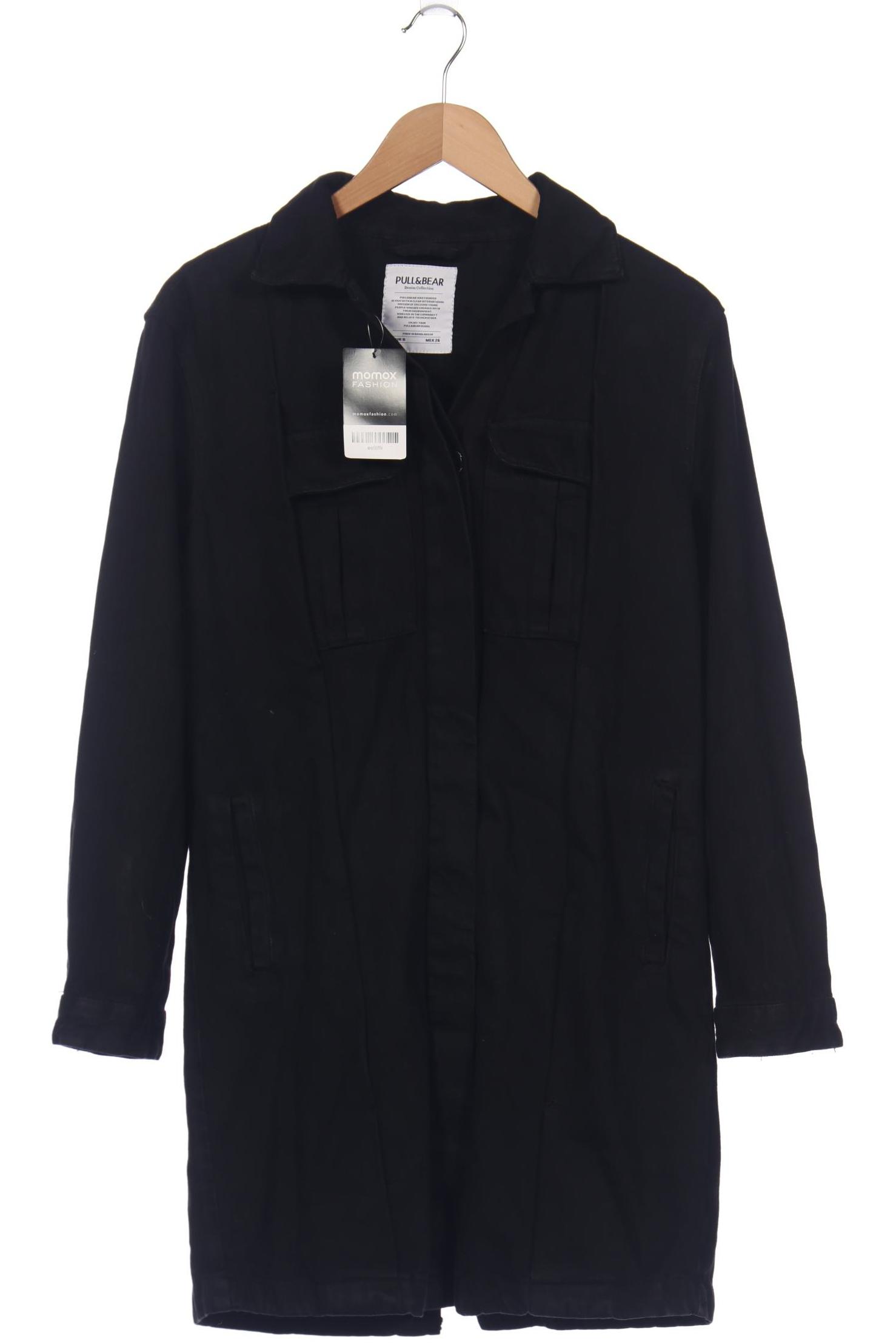 

Pull & Bear Damen Mantel, schwarz, Gr. 36