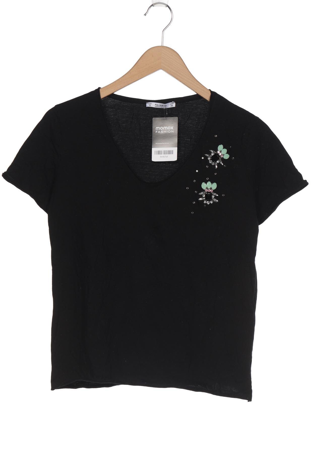 

Pull & Bear Damen T-Shirt, schwarz