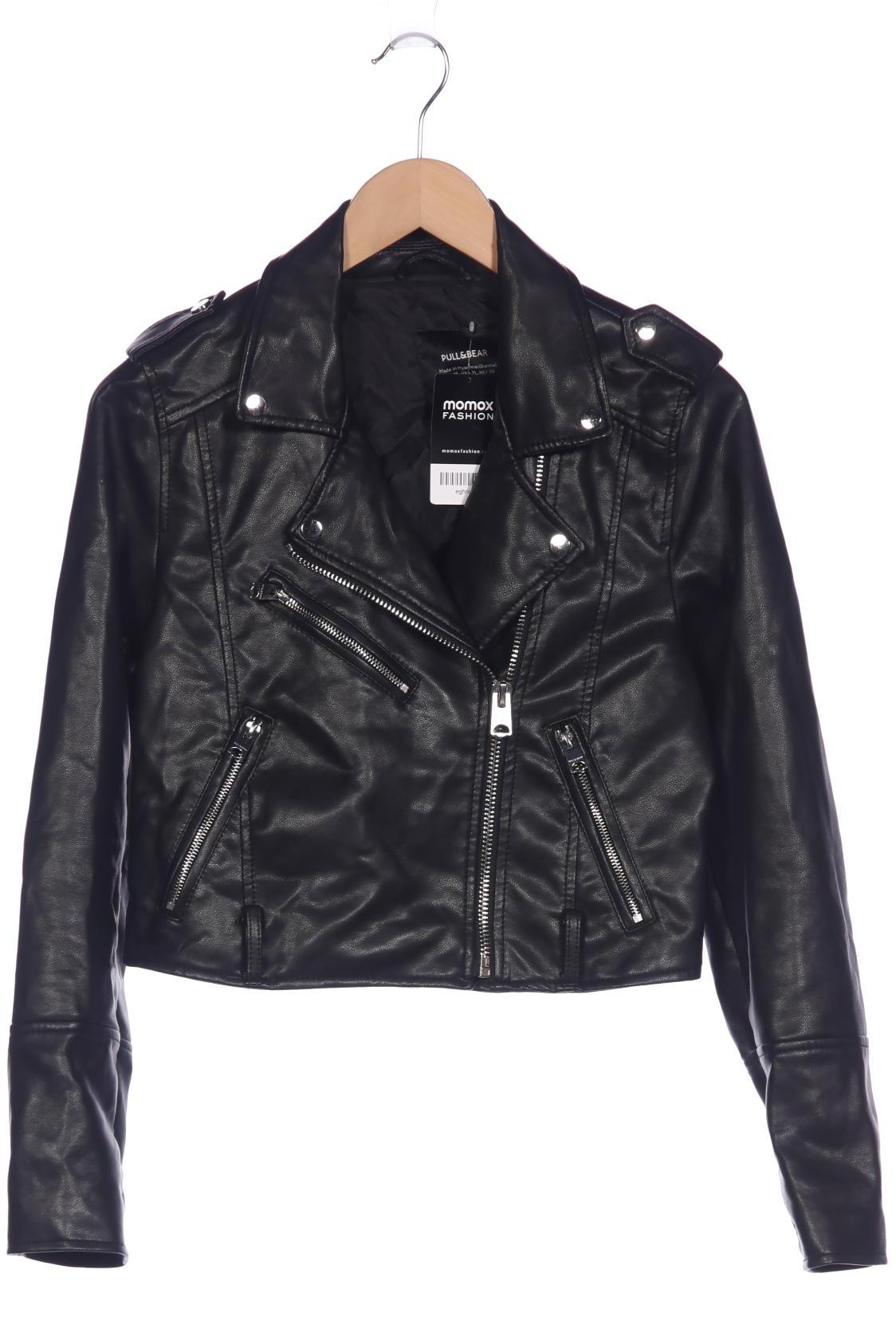

Pull & Bear Damen Jacke, schwarz, Gr. 38