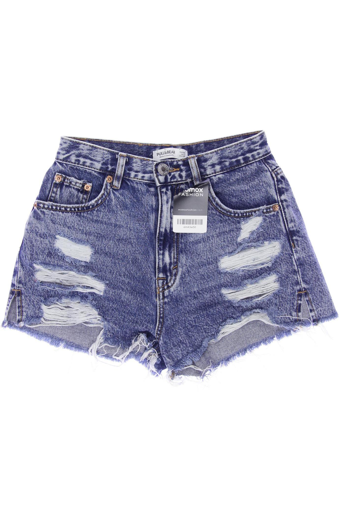 

Pull & Bear Damen Shorts, blau, Gr. 34