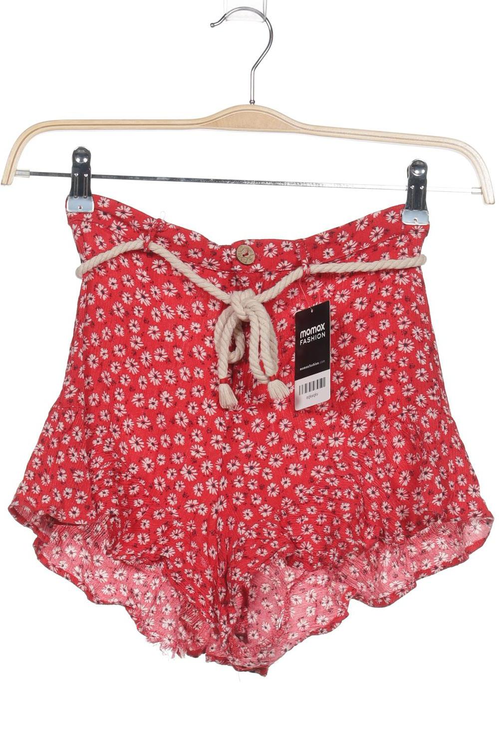

Pull & Bear Damen Shorts, rot, Gr. 36