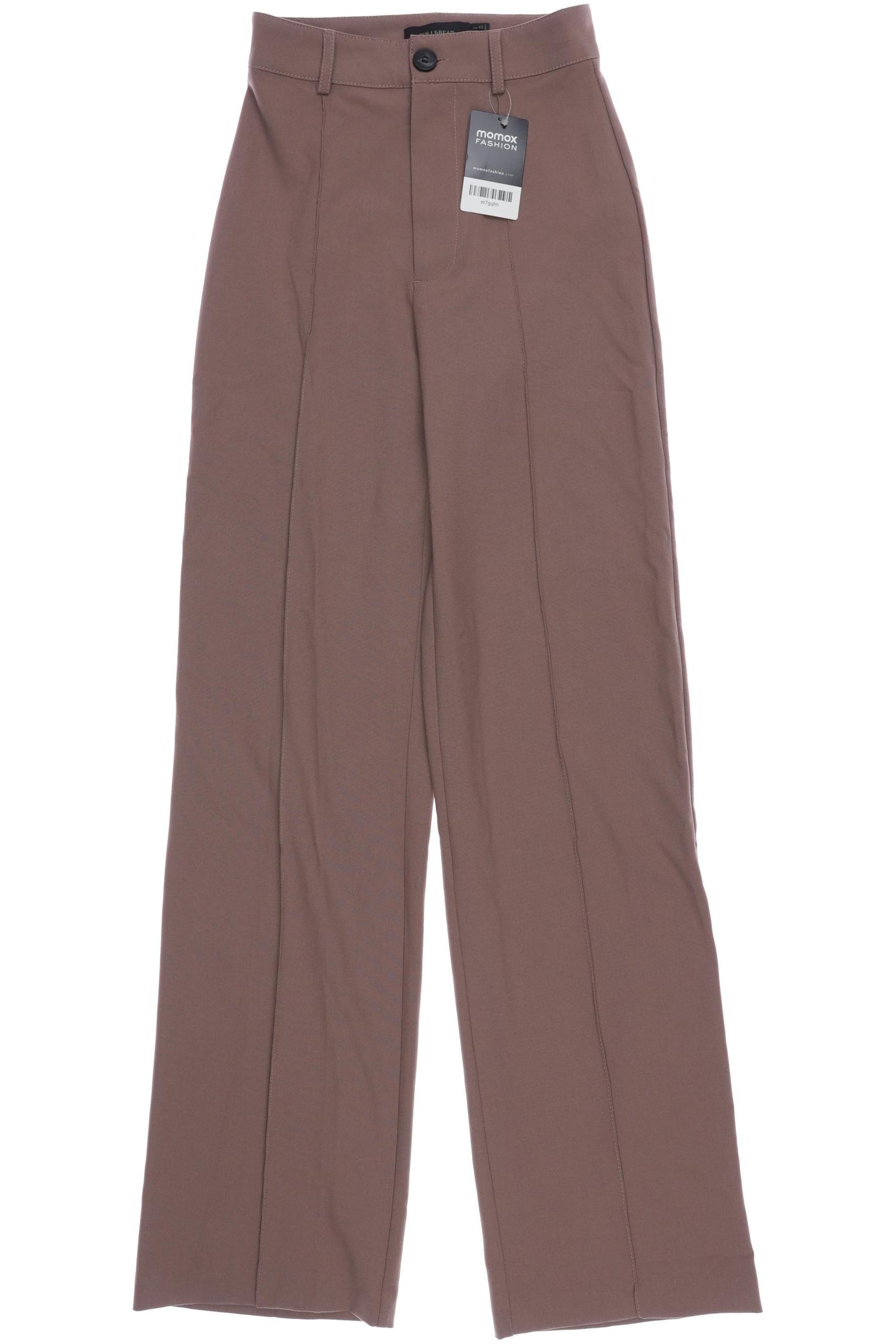 

Pull & Bear Damen Stoffhose, braun, Gr. 0