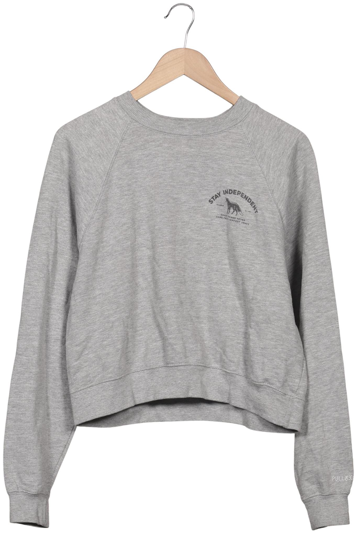 

Pull & Bear Damen Sweatshirt, grau, Gr. 36