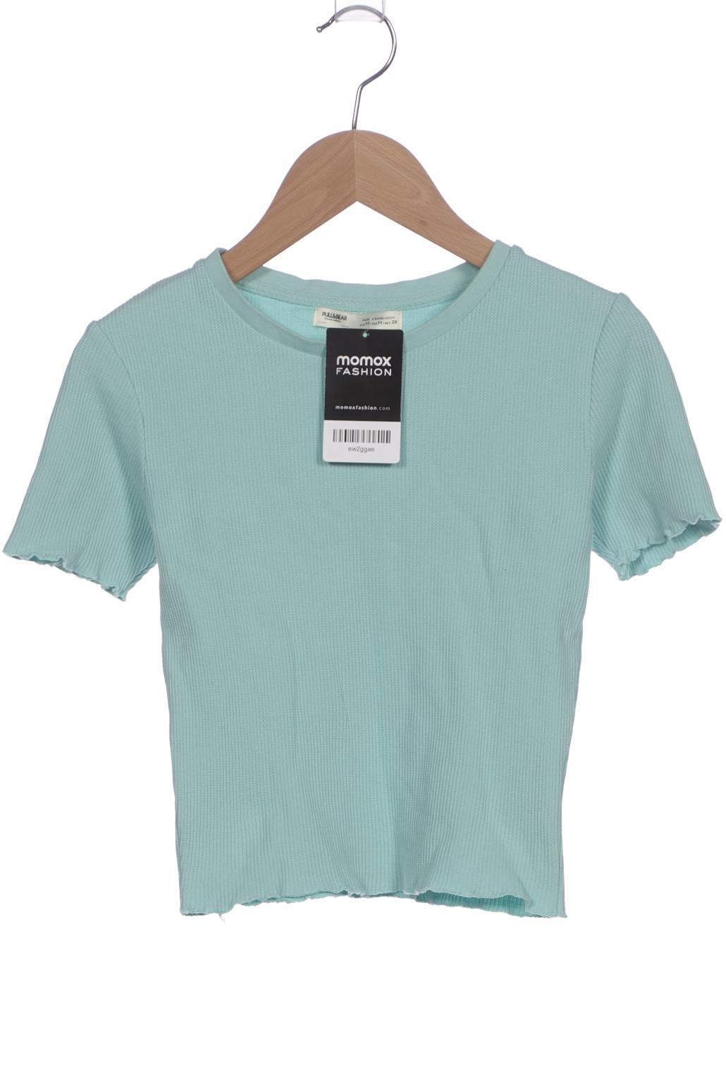 

Pull & Bear Damen T-Shirt, türkis, Gr. 38