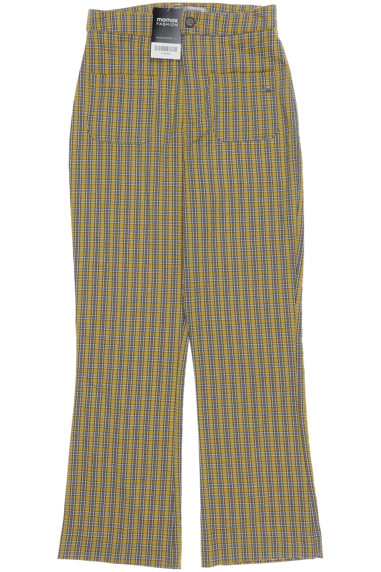 

Pull & Bear Damen Stoffhose, gelb, Gr. 0