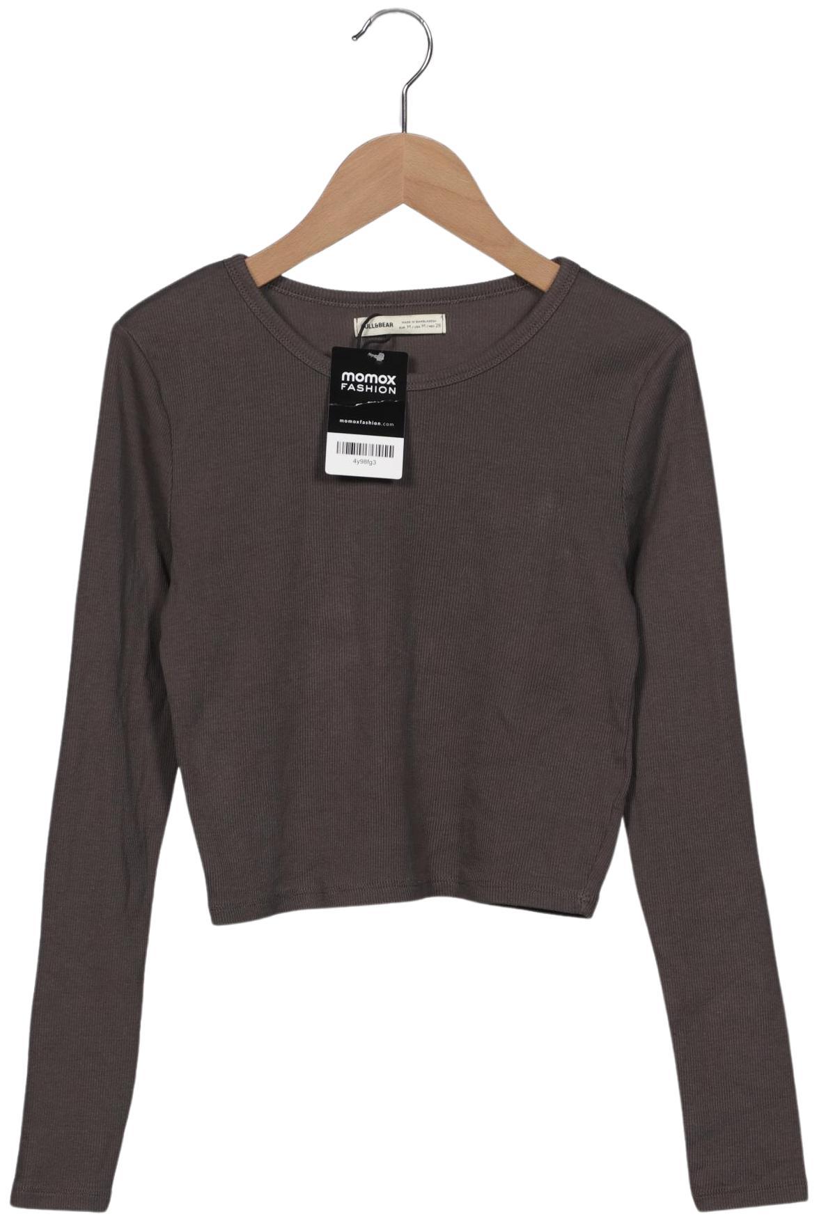 

Pull & Bear Damen Langarmshirt, grau, Gr. 38