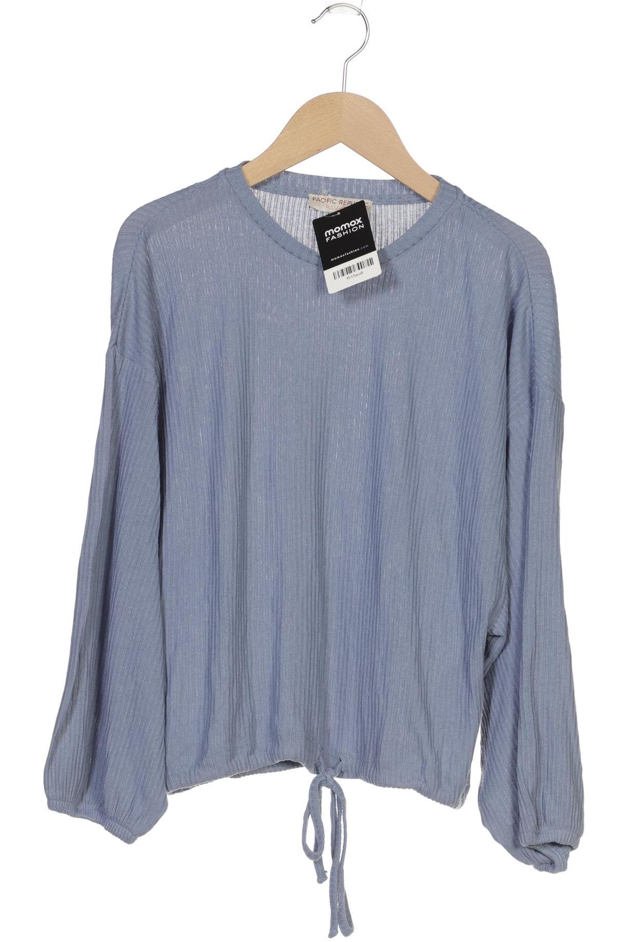 

Pull & Bear Damen Langarmshirt, blau, Gr. 38