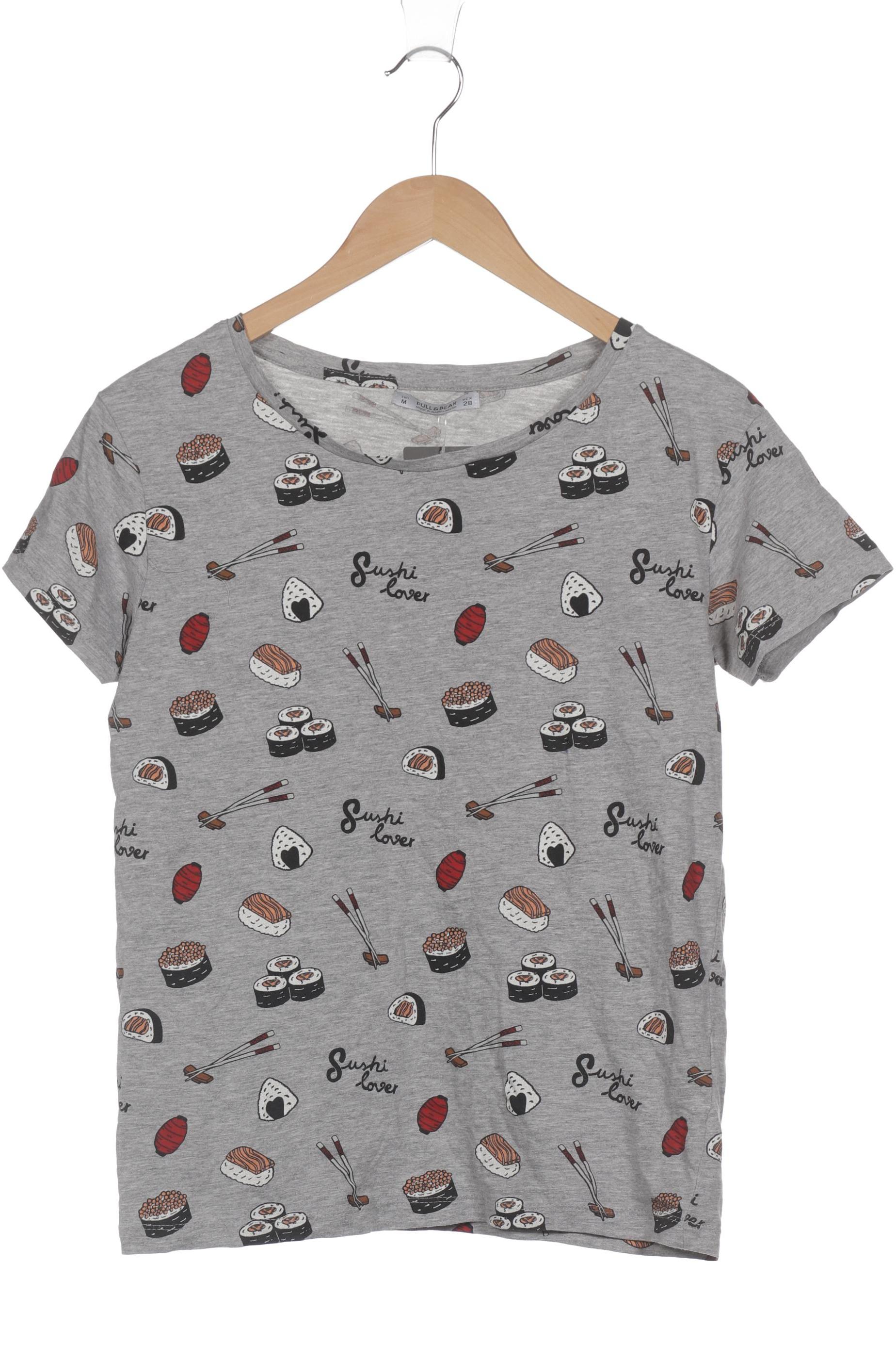 

Pull & Bear Damen T-Shirt, grau, Gr. 38