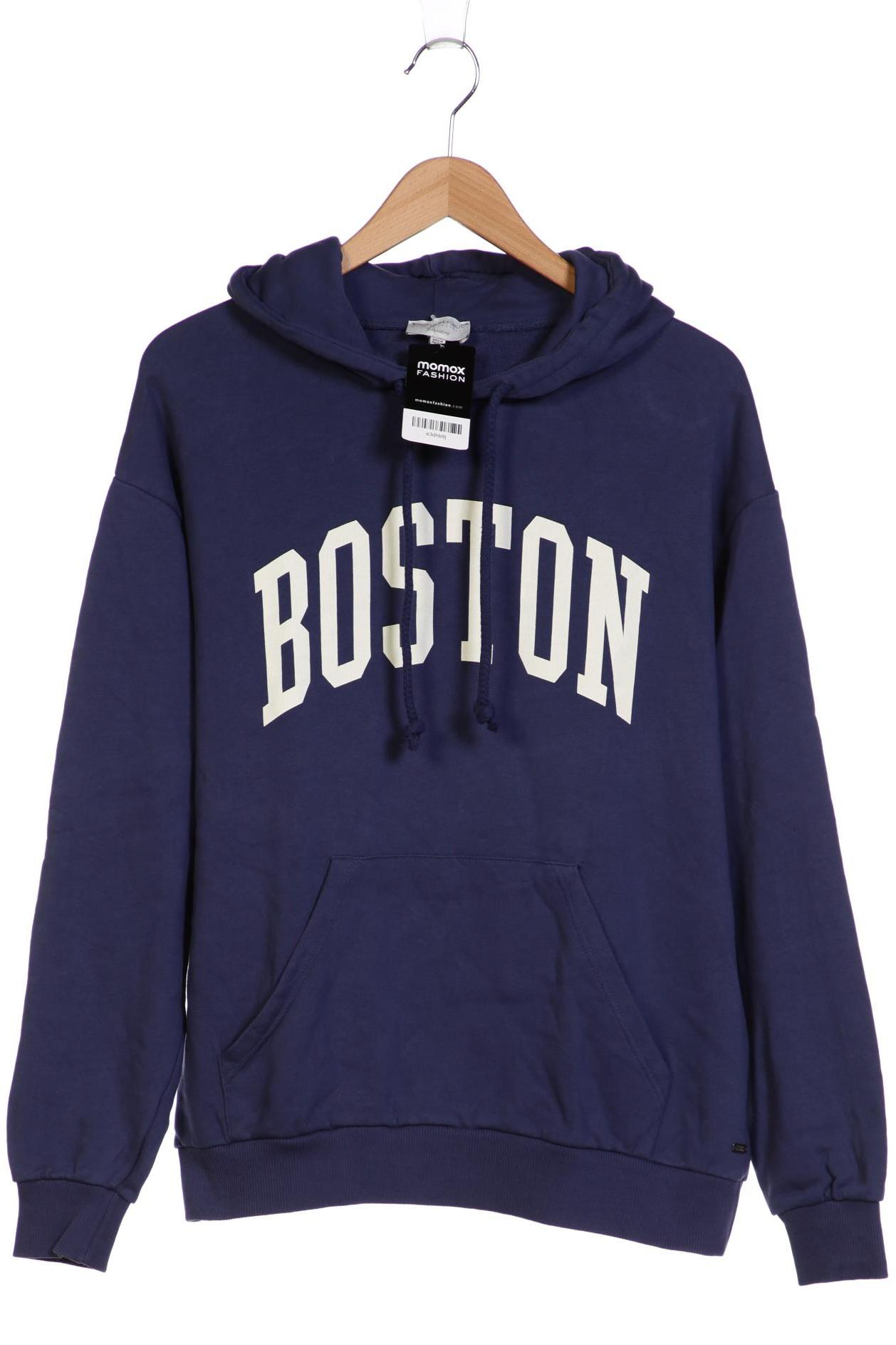 

Pull & Bear Damen Kapuzenpullover, blau, Gr. 34