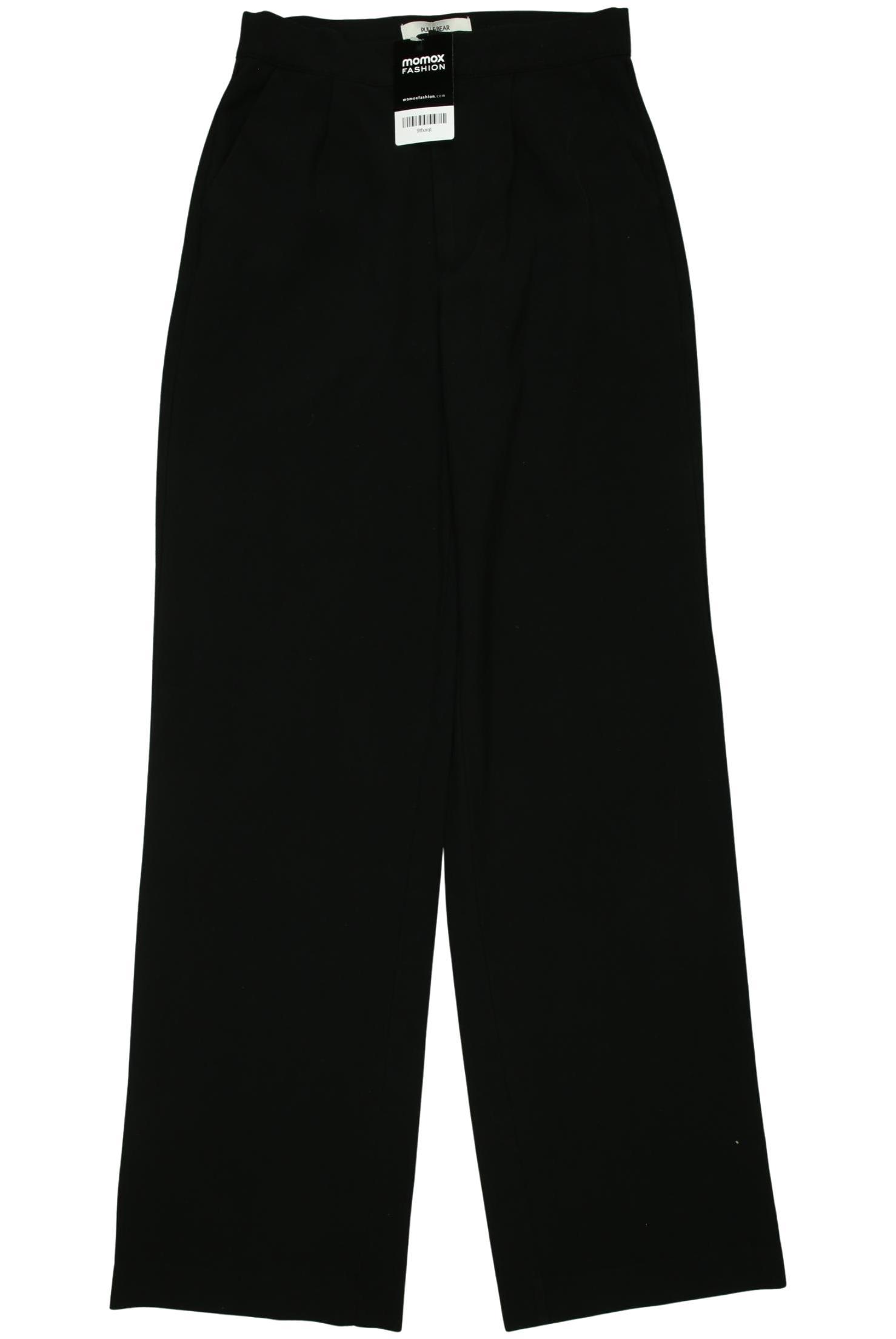 

Pull & Bear Damen Stoffhose, schwarz, Gr. 0