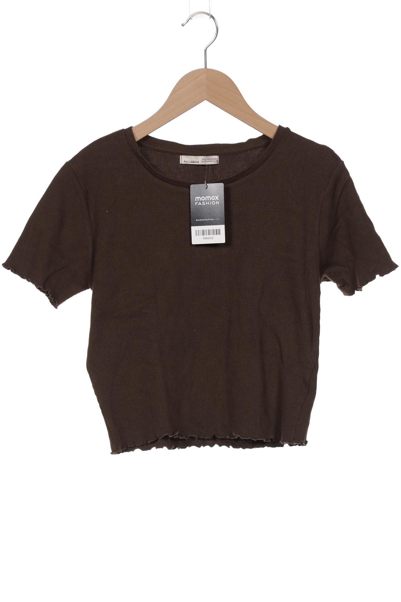 

Pull & Bear Damen T-Shirt, braun, Gr. 44