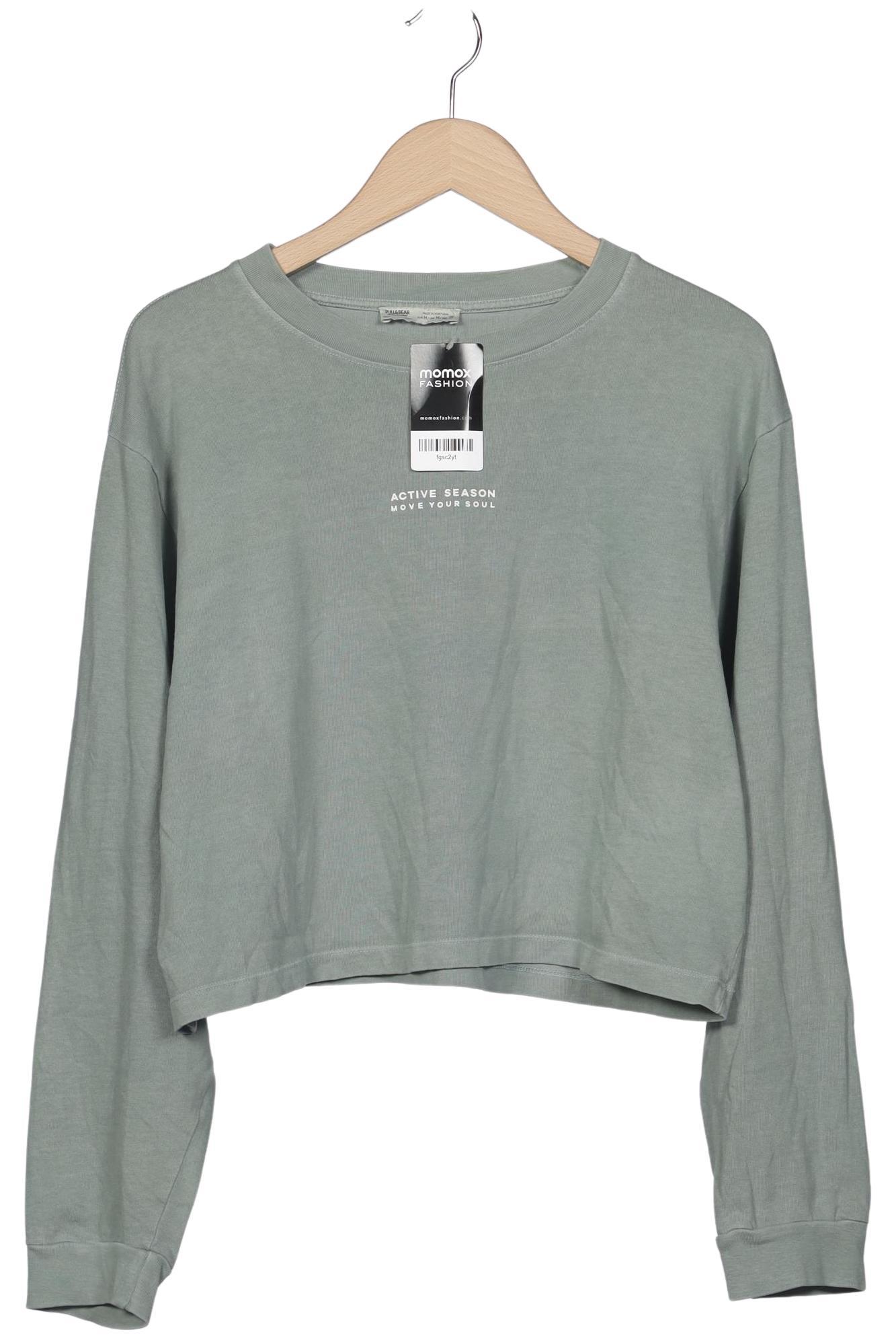 

Pull & Bear Damen Langarmshirt, hellgrün, Gr. 38