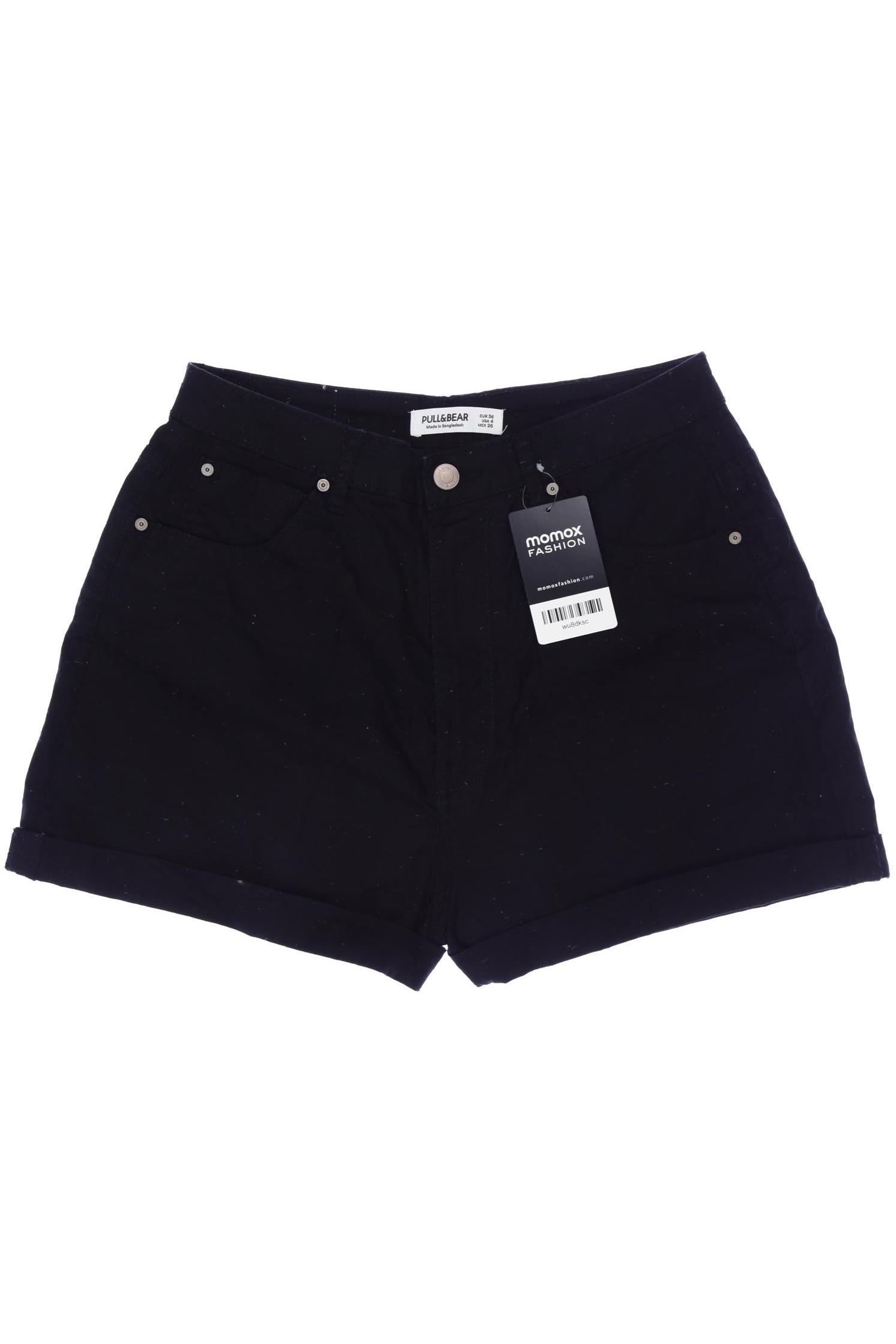

Pull & Bear Damen Shorts, schwarz, Gr. 36
