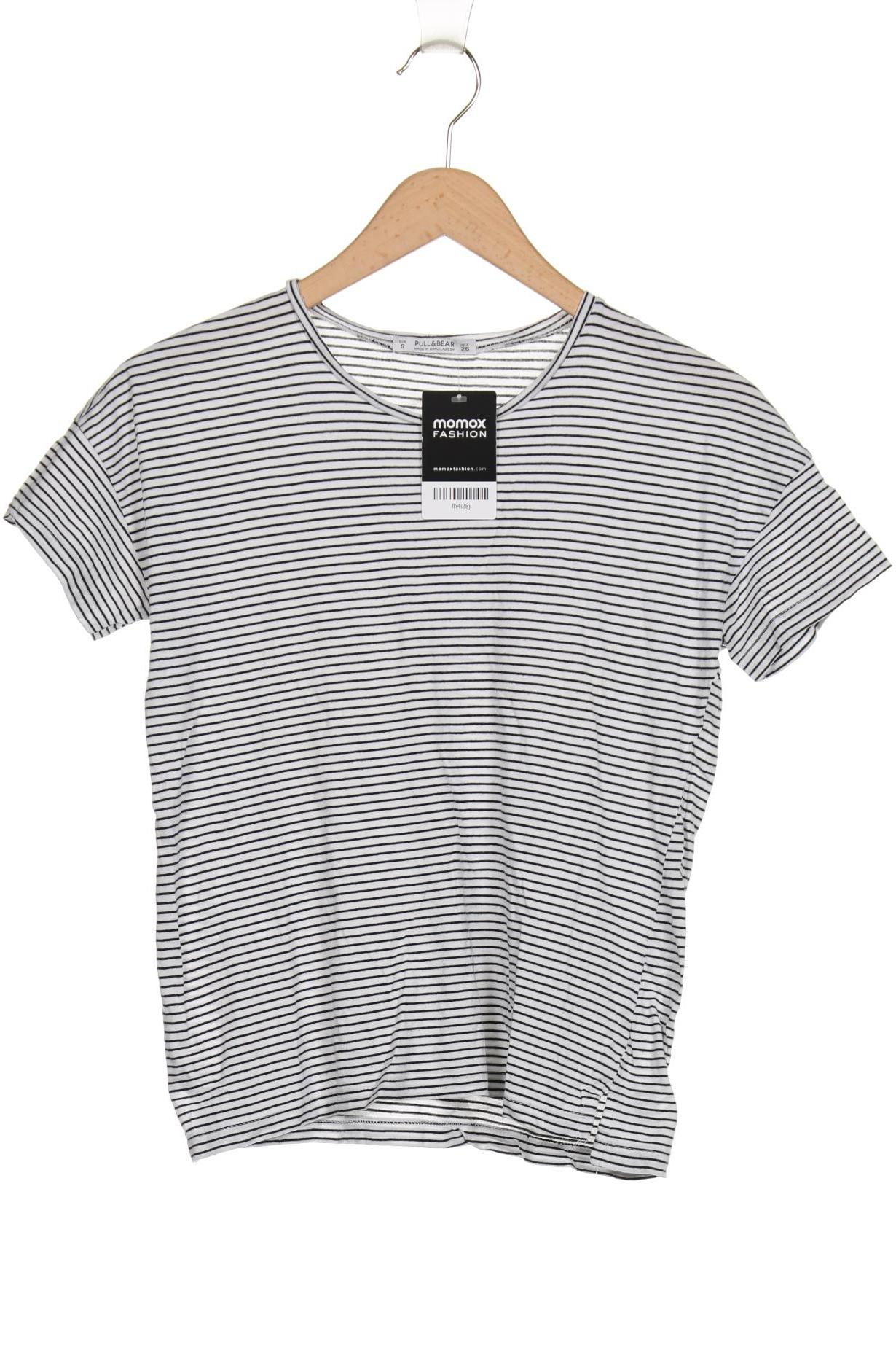 

Pull & Bear Damen T-Shirt, weiß, Gr. 36