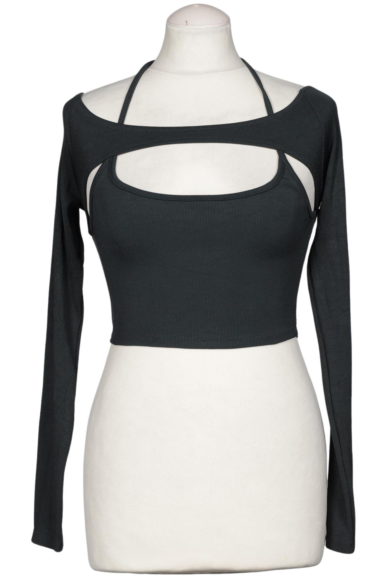 

Pull & Bear Damen Langarmshirt, grün, Gr. 36