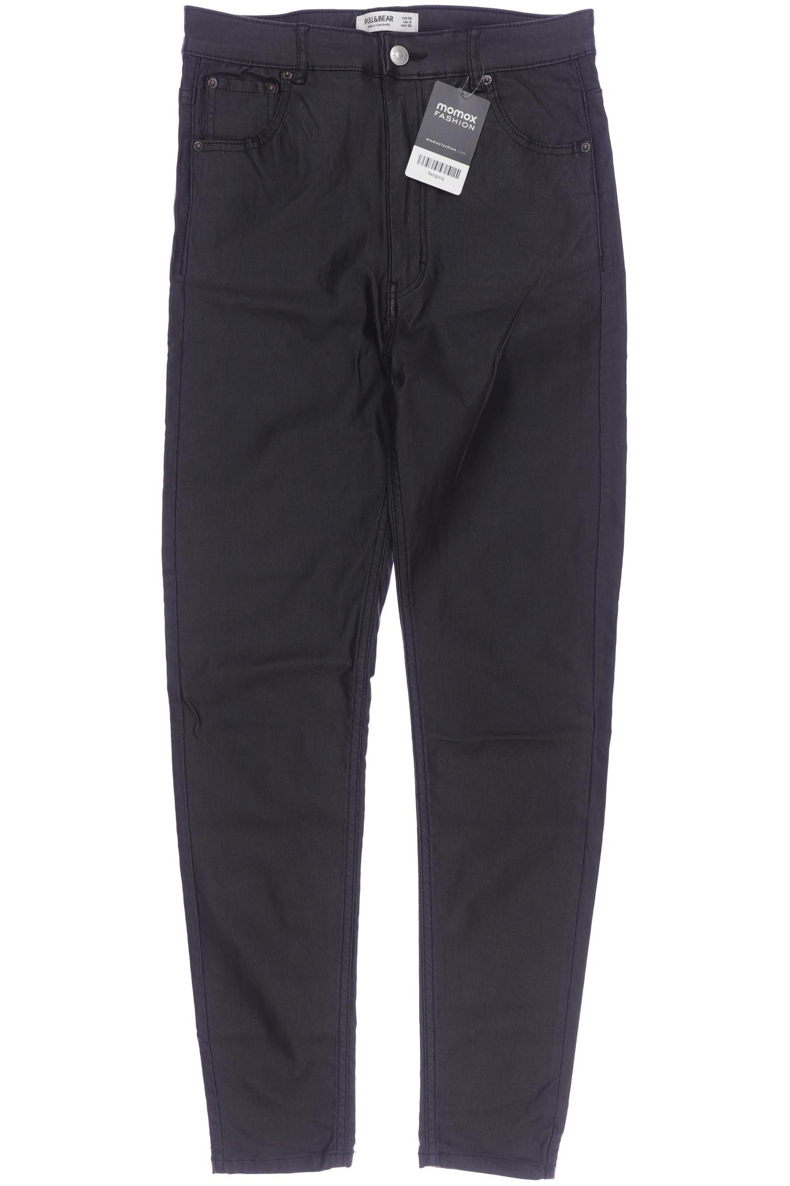 

Pull & Bear Damen Stoffhose, schwarz, Gr. 38