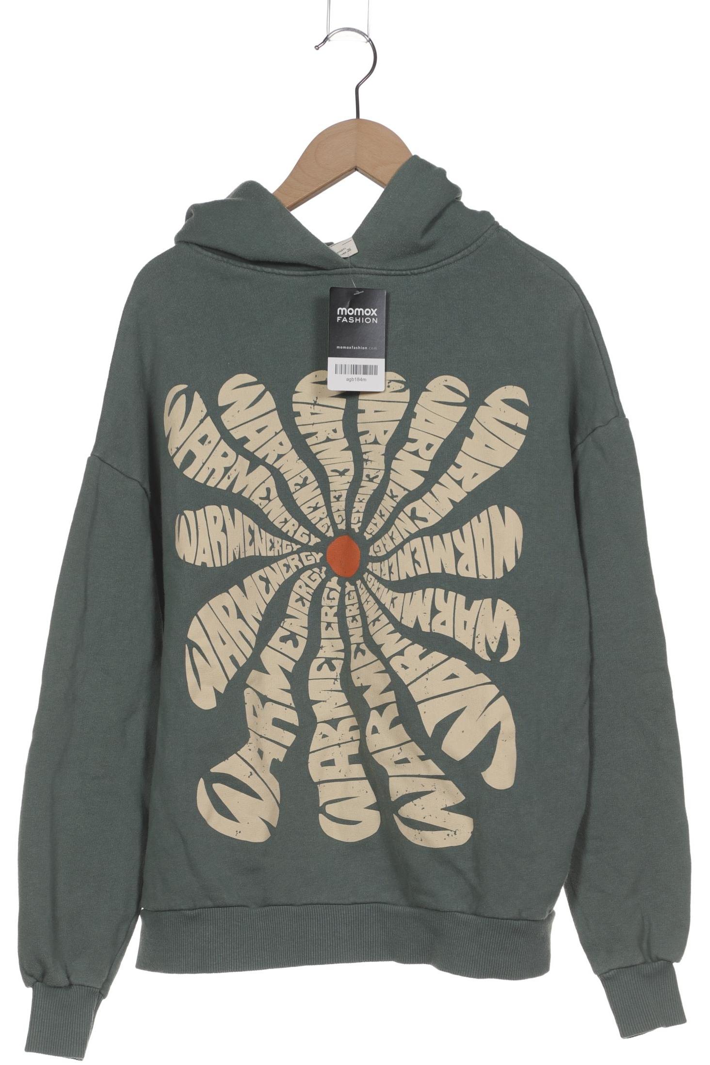 

Pull & Bear Damen Kapuzenpullover, grün, Gr. 36