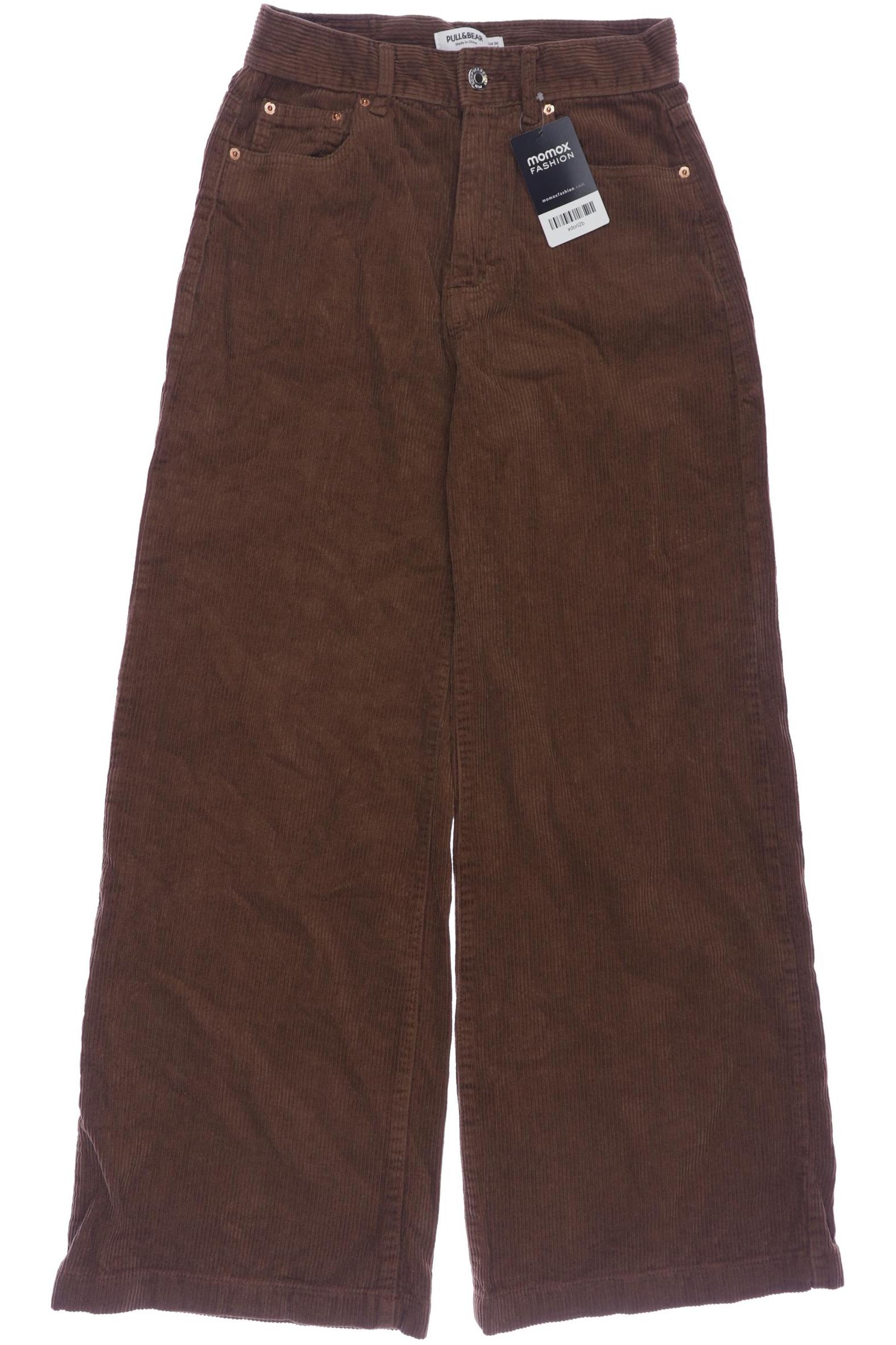 

Pull & Bear Damen Stoffhose, braun, Gr. 36