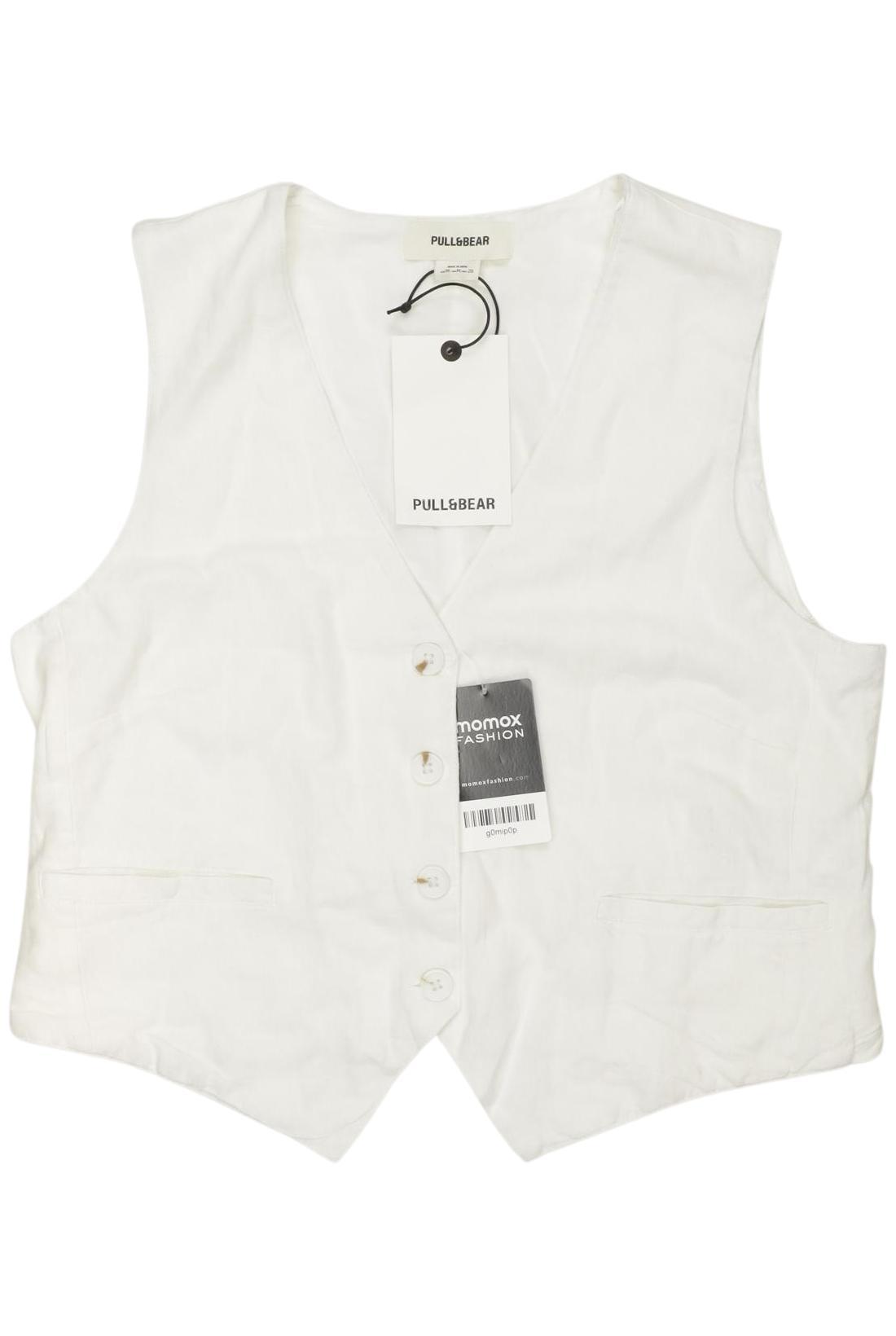 

Pull & Bear Damen Weste, weiß, Gr. 38