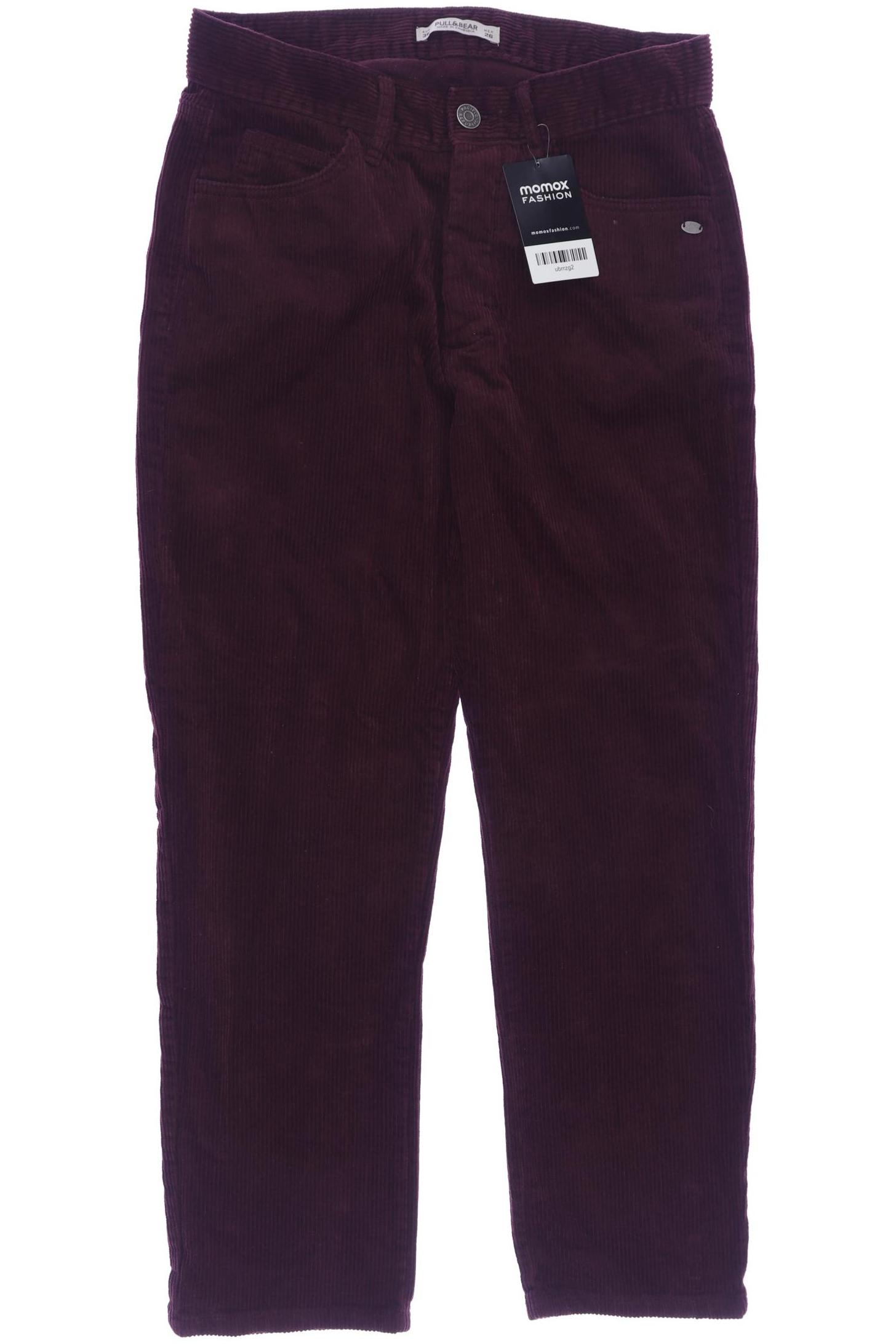 

Pull & Bear Damen Stoffhose, bordeaux, Gr. 36