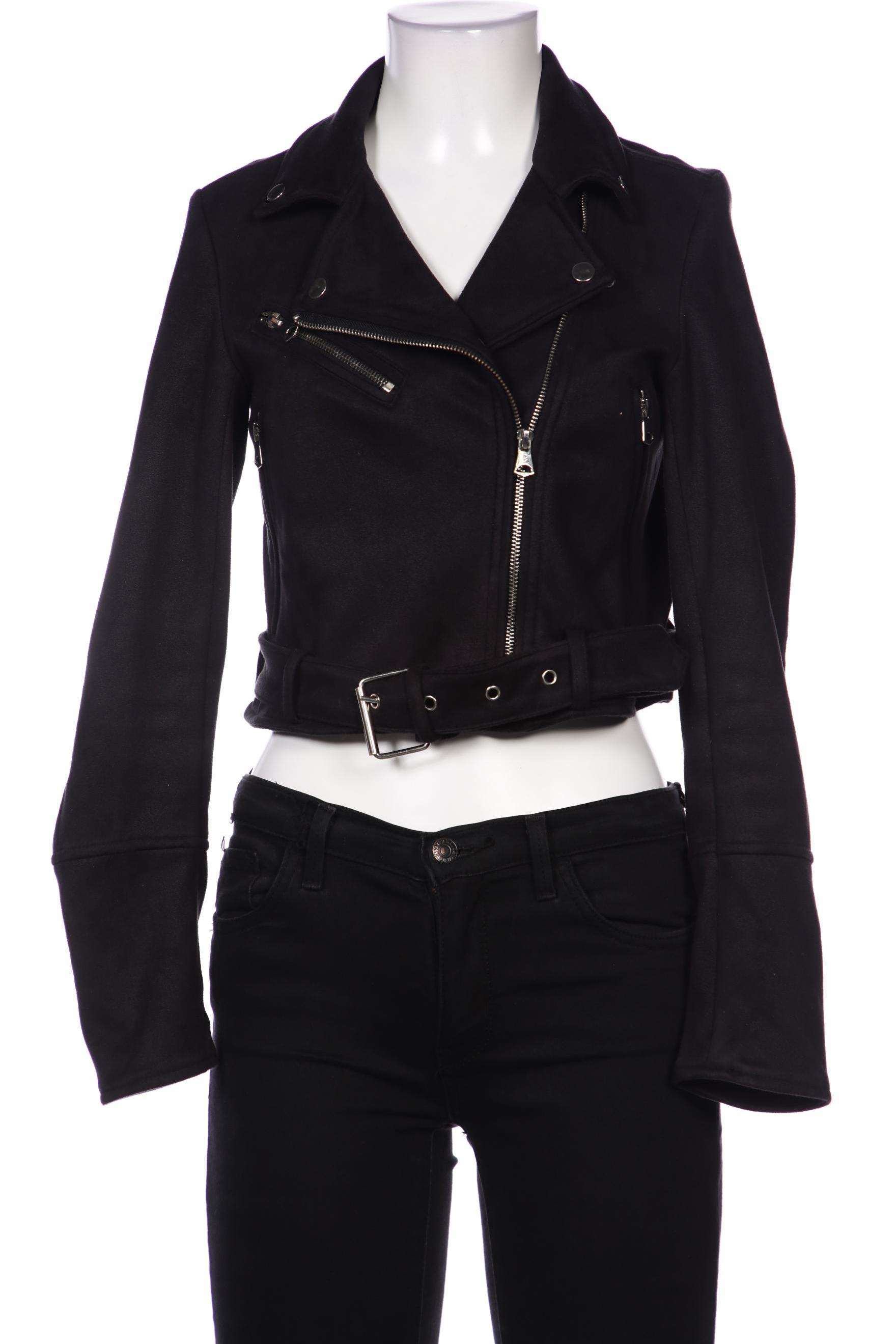 

Pull & Bear Damen Jacke, schwarz, Gr. 36