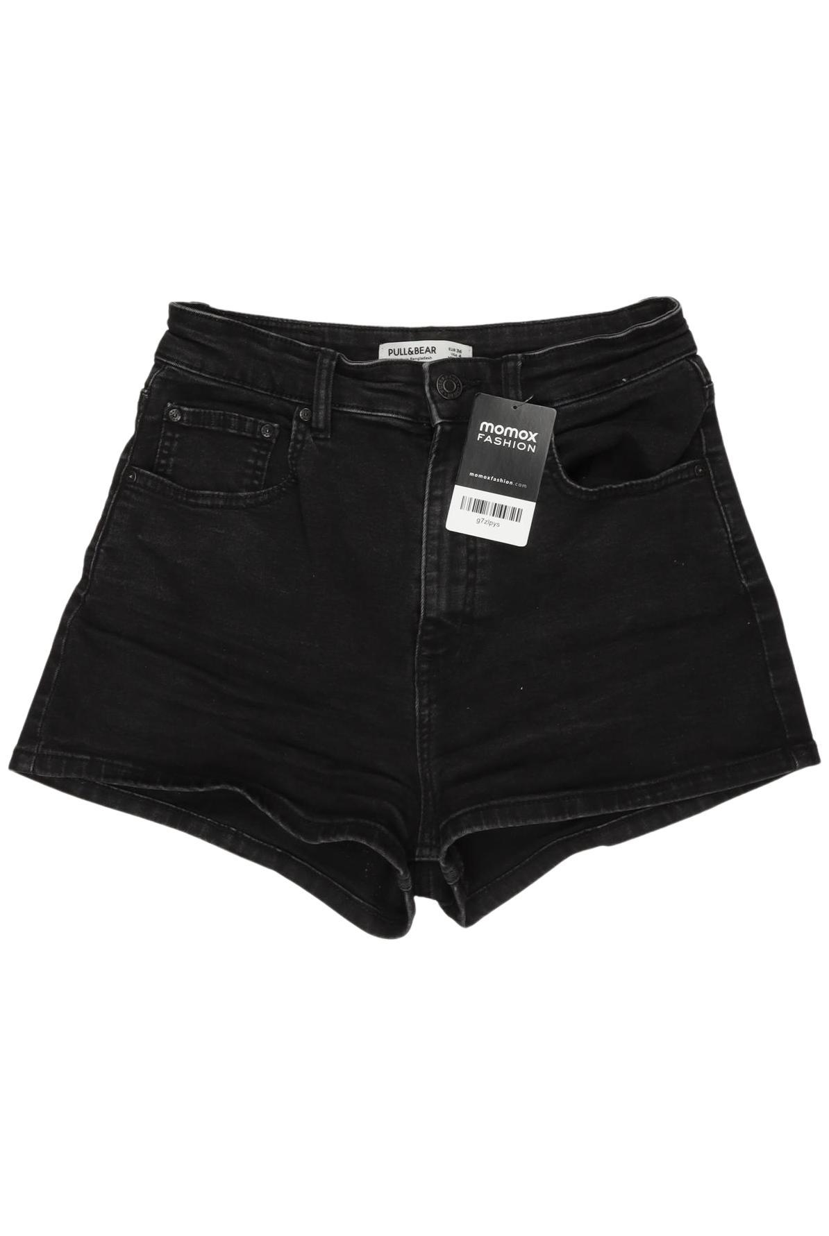 

Pull & Bear Damen Shorts, schwarz, Gr. 36