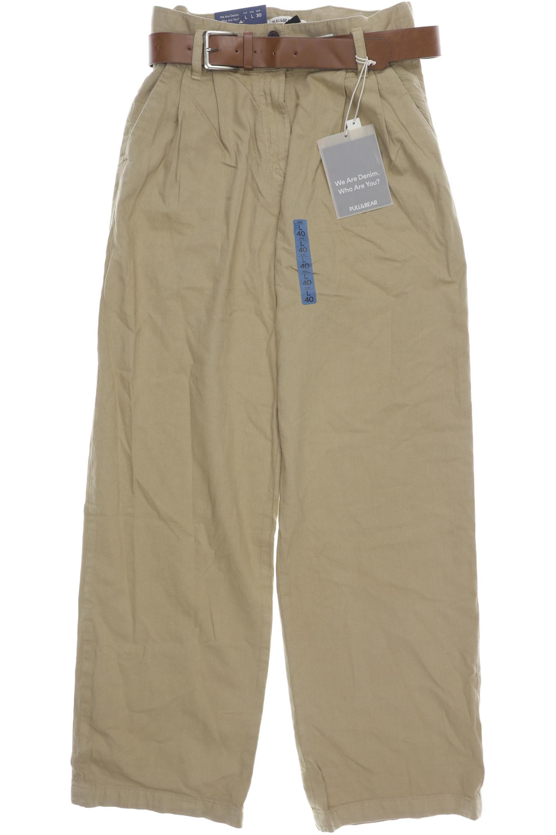 

Pull & Bear Damen Stoffhose, beige