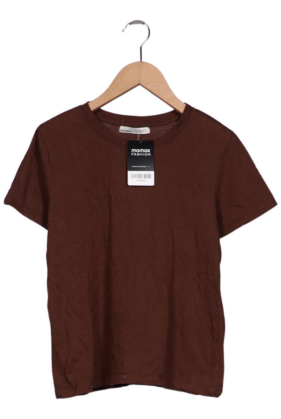 

Pull & Bear Damen T-Shirt, braun, Gr. 38