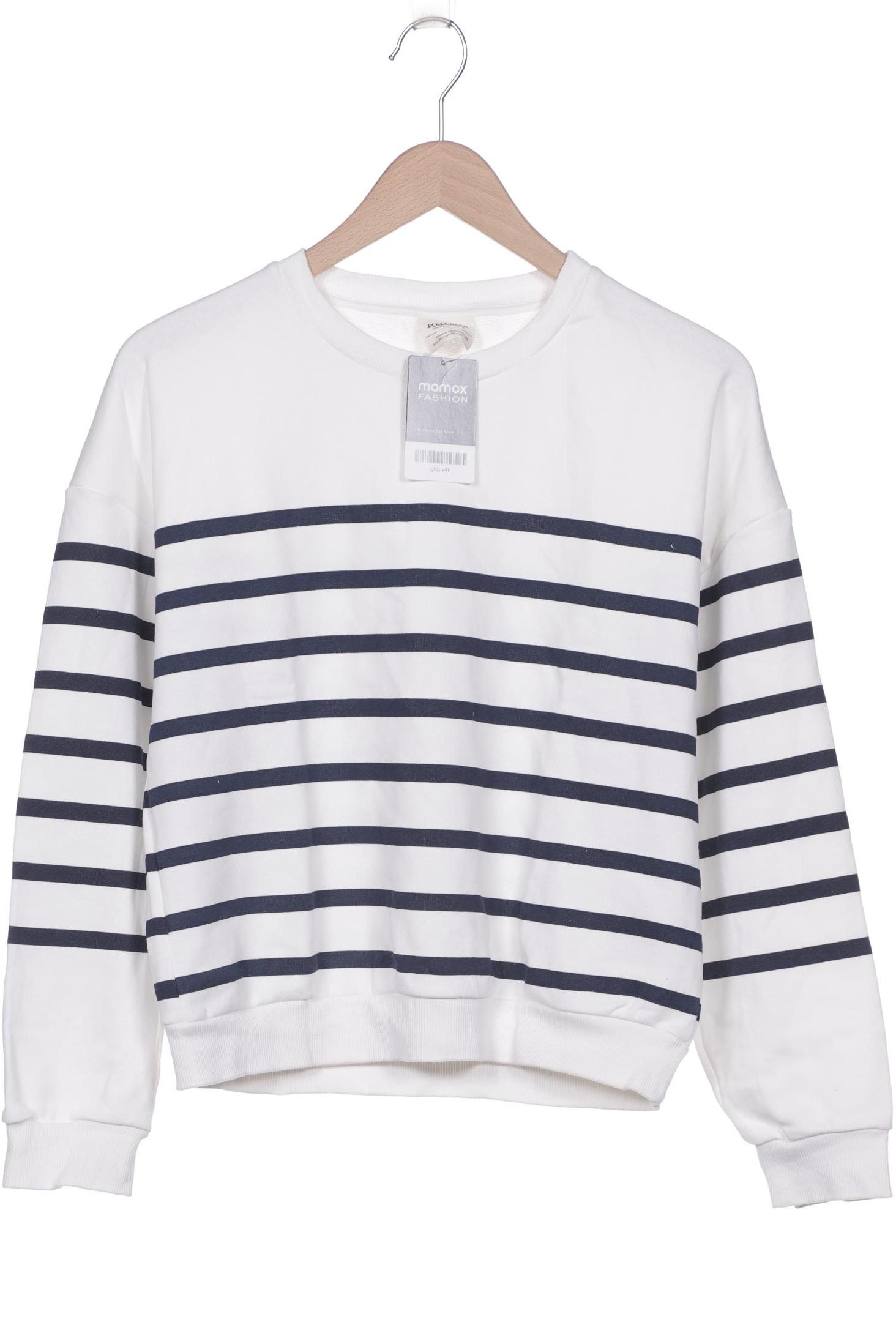 

Pull & Bear Damen Sweatshirt, weiß, Gr. 38