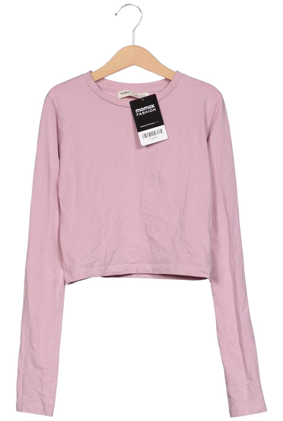 

Pull & Bear Damen Langarmshirt, pink, Gr. 36