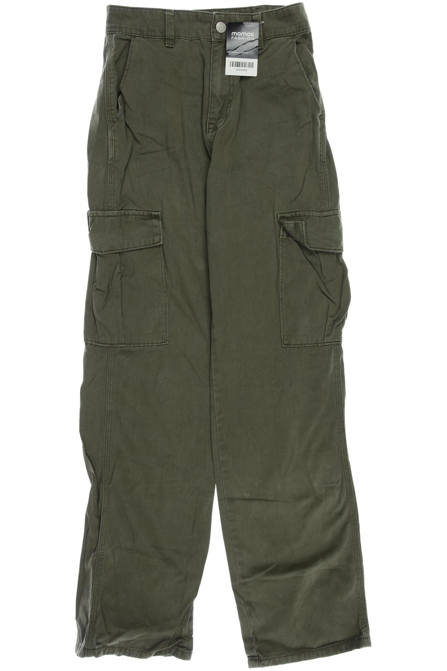 Thumbnail - Pull &amp; Bear Damen Stoffhose, grün, Gr. 34