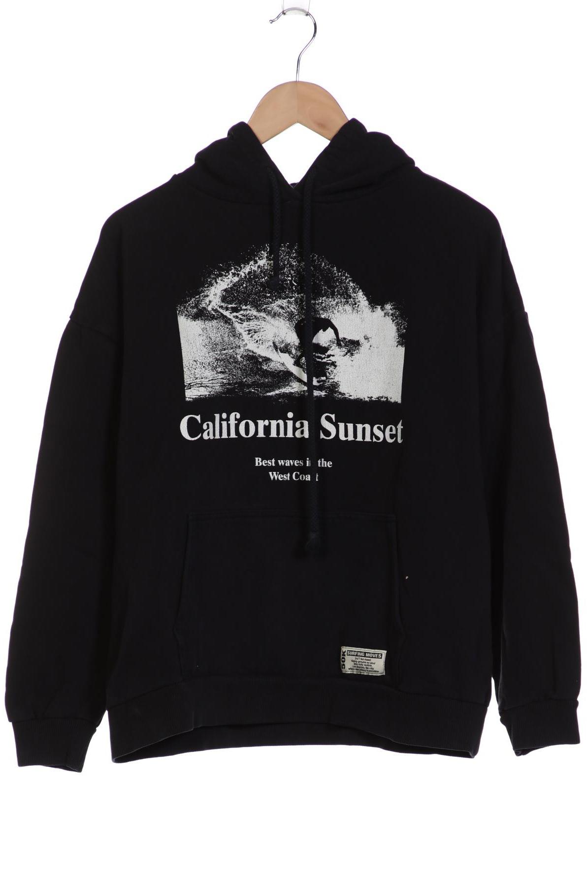 

Pull & Bear Damen Kapuzenpullover, schwarz, Gr. 38
