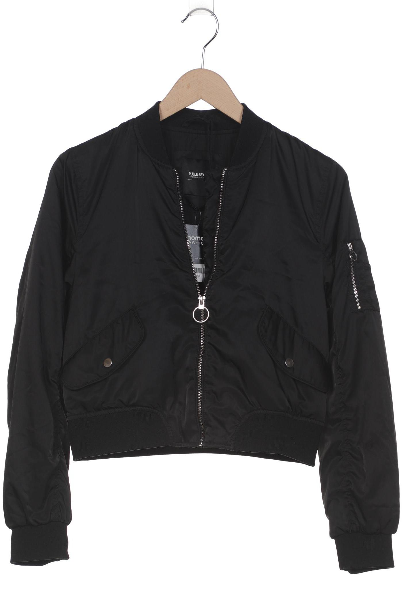 

Pull & Bear Damen Jacke, schwarz, Gr. 36