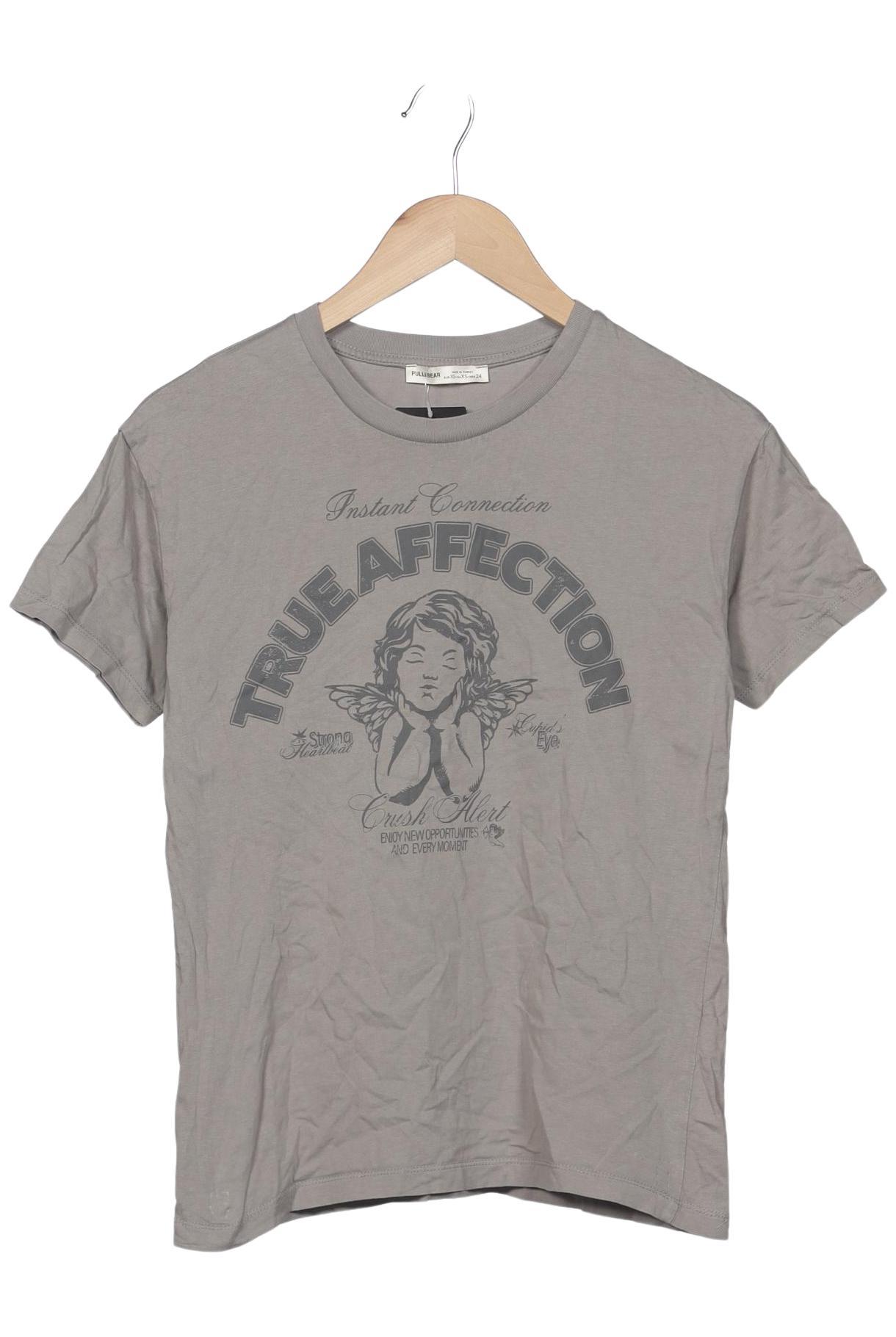 

Pull & Bear Damen T-Shirt, grau, Gr. 34