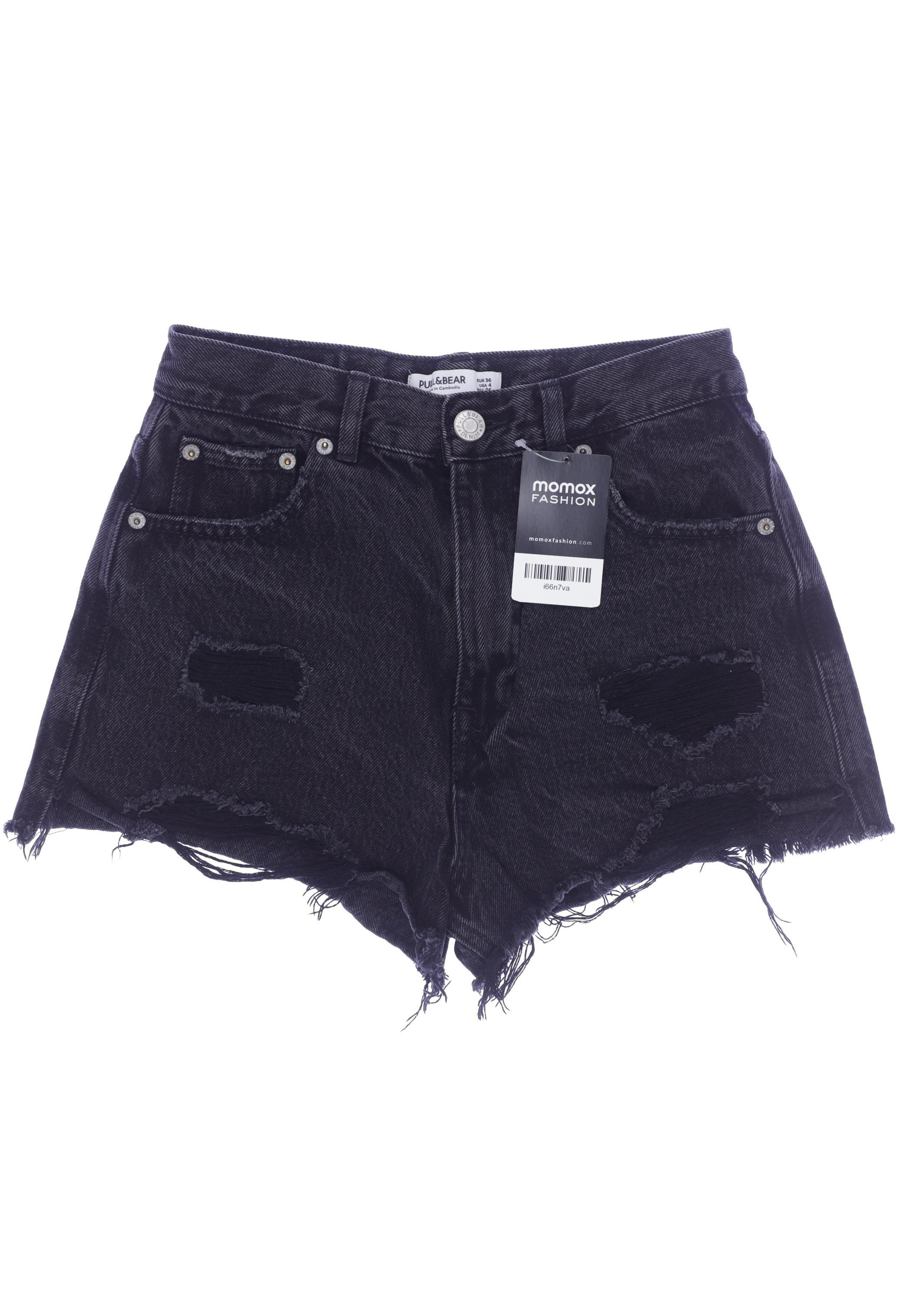 

Pull & Bear Damen Shorts, schwarz, Gr. 36