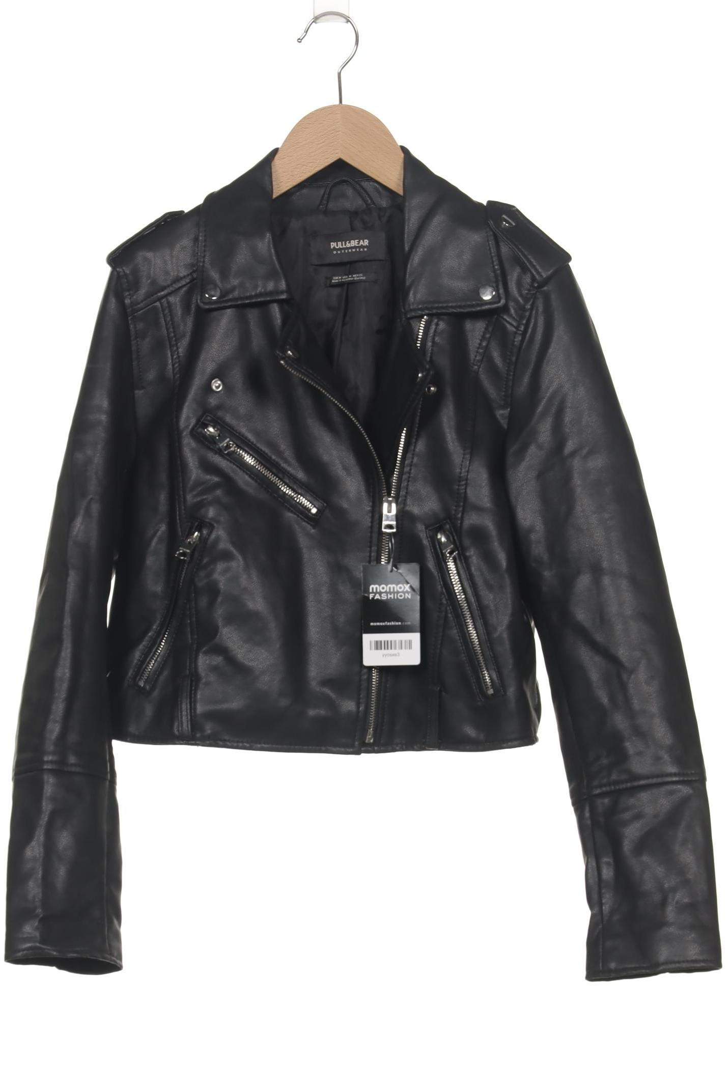 

Pull & Bear Damen Jacke, schwarz, Gr. 38