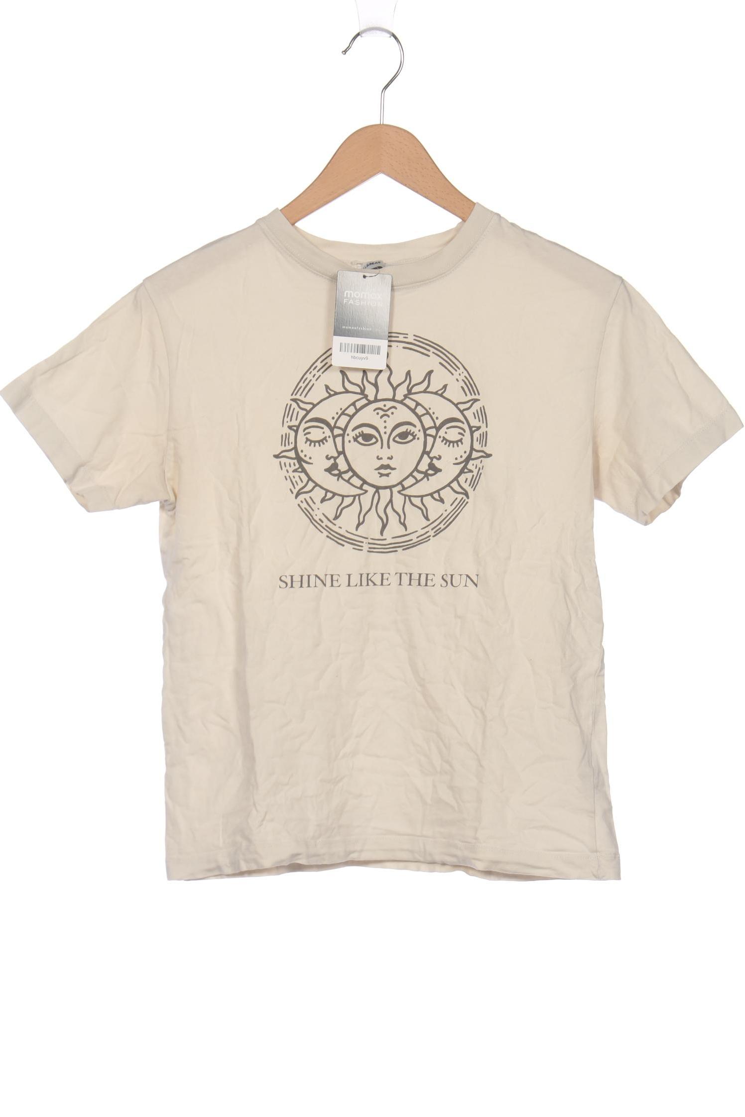 

Pull & Bear Damen T-Shirt, cremeweiß, Gr. 36
